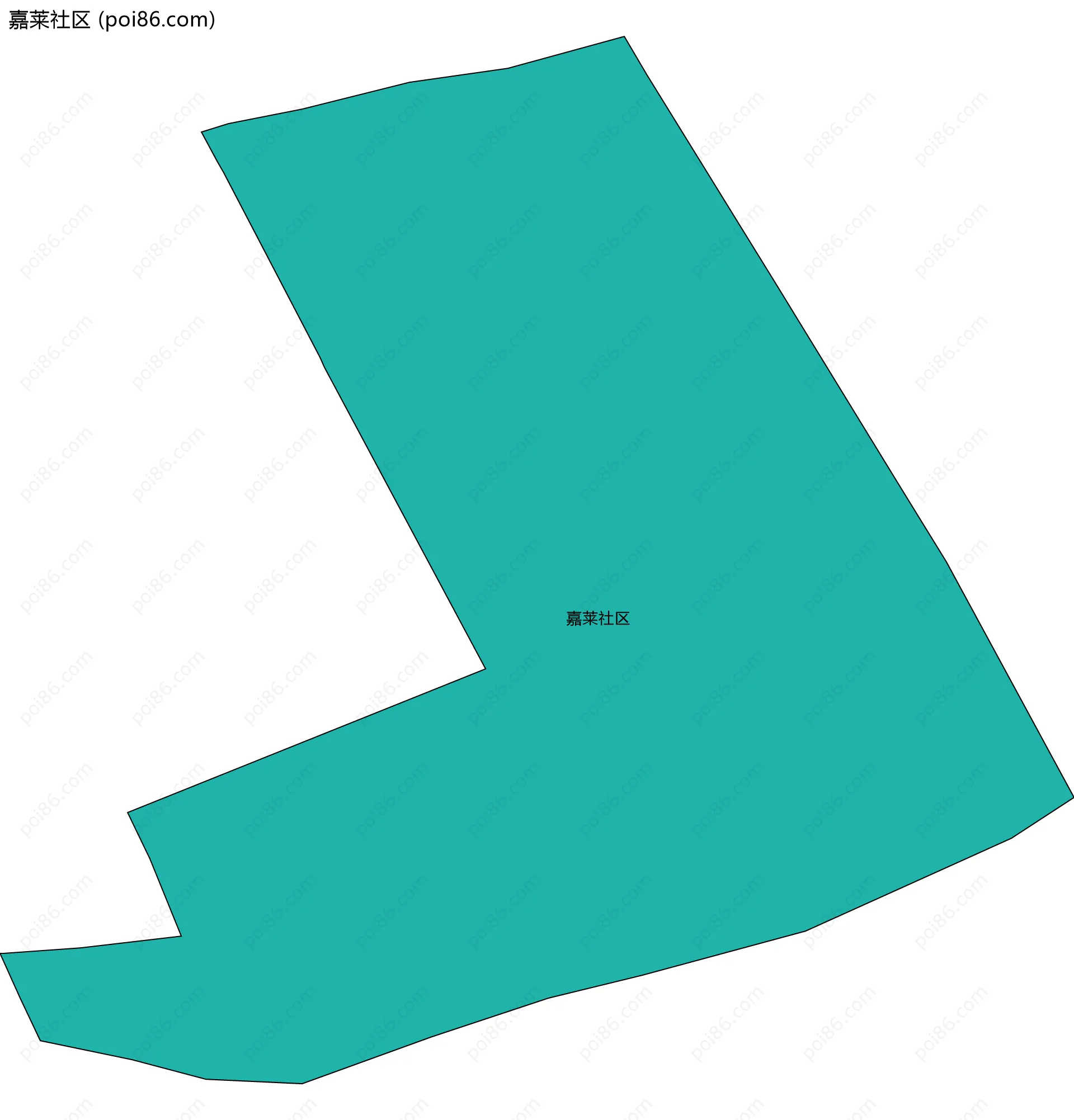 嘉莱社区边界地图