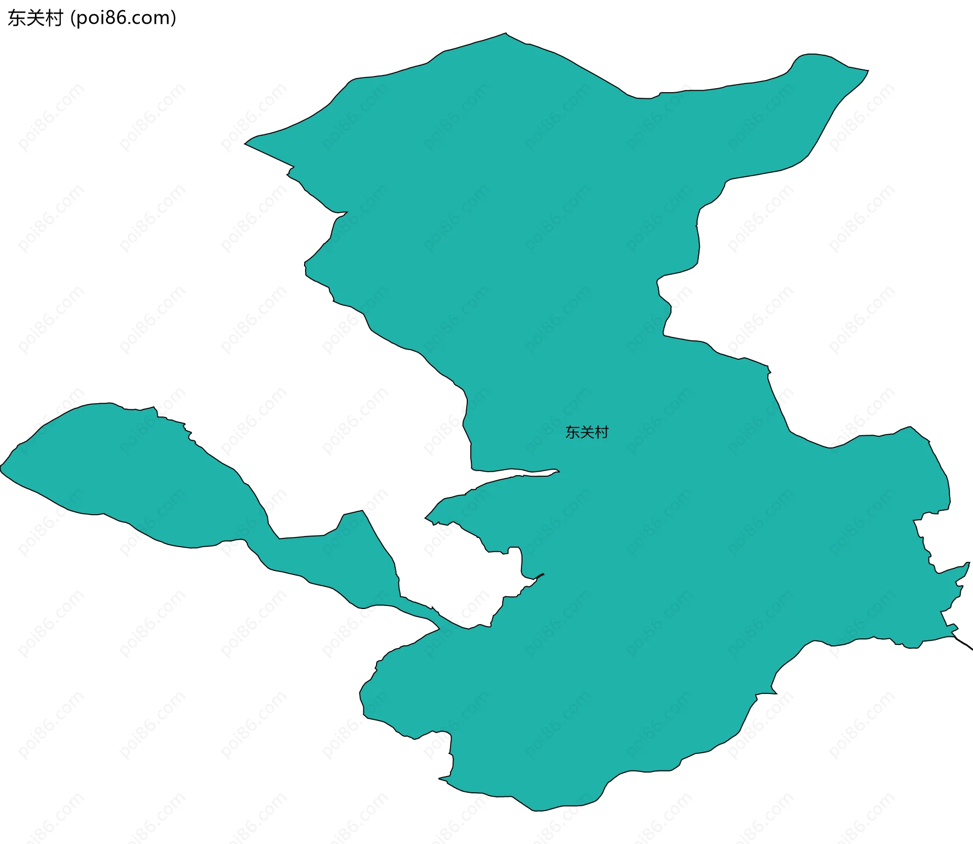 东关村边界地图