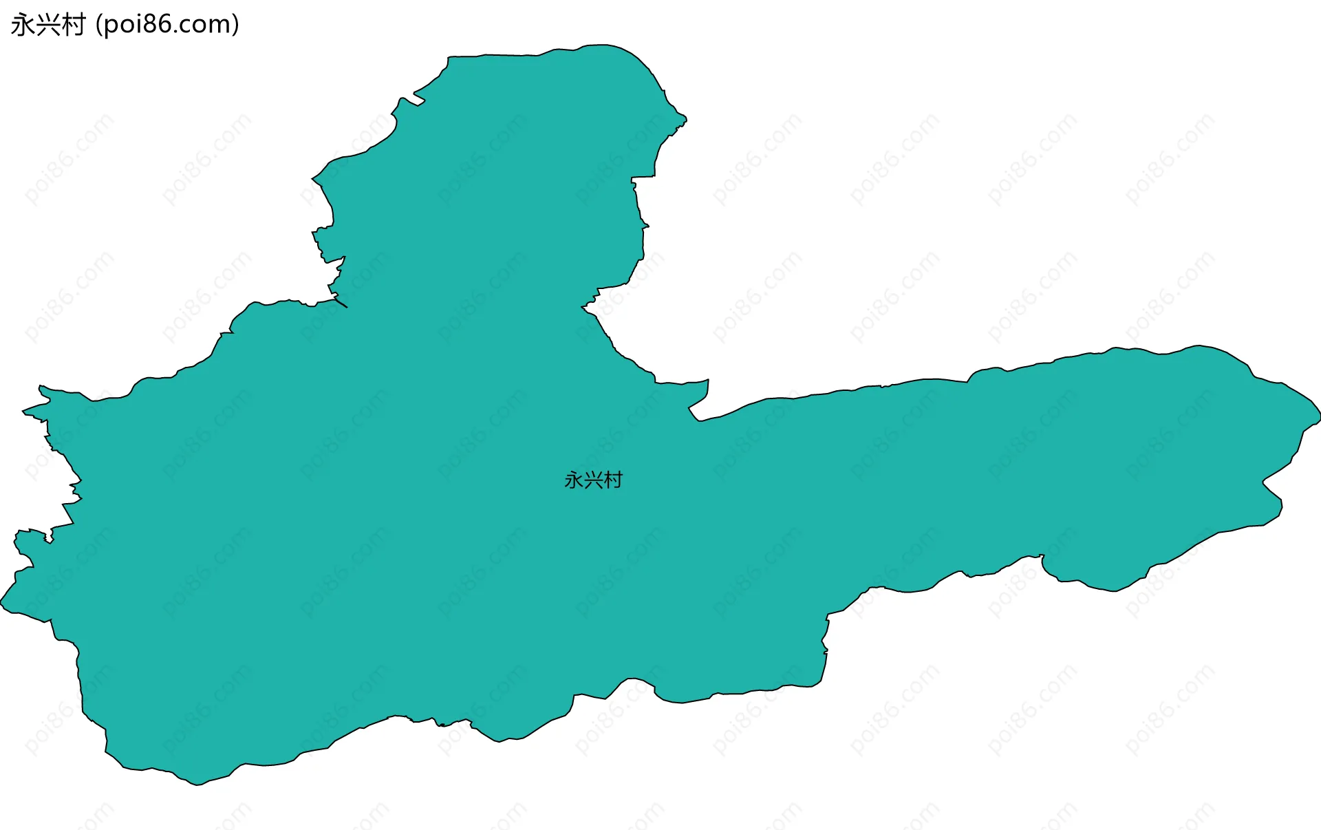永兴村边界地图