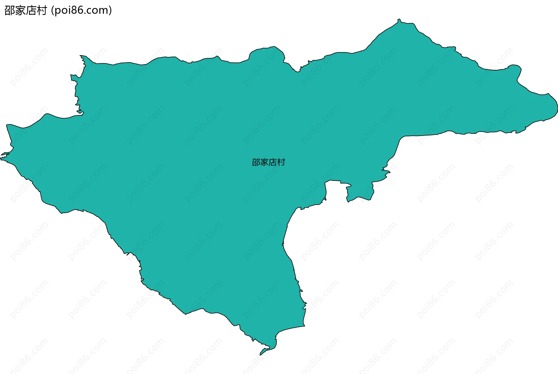 邵家店村边界地图