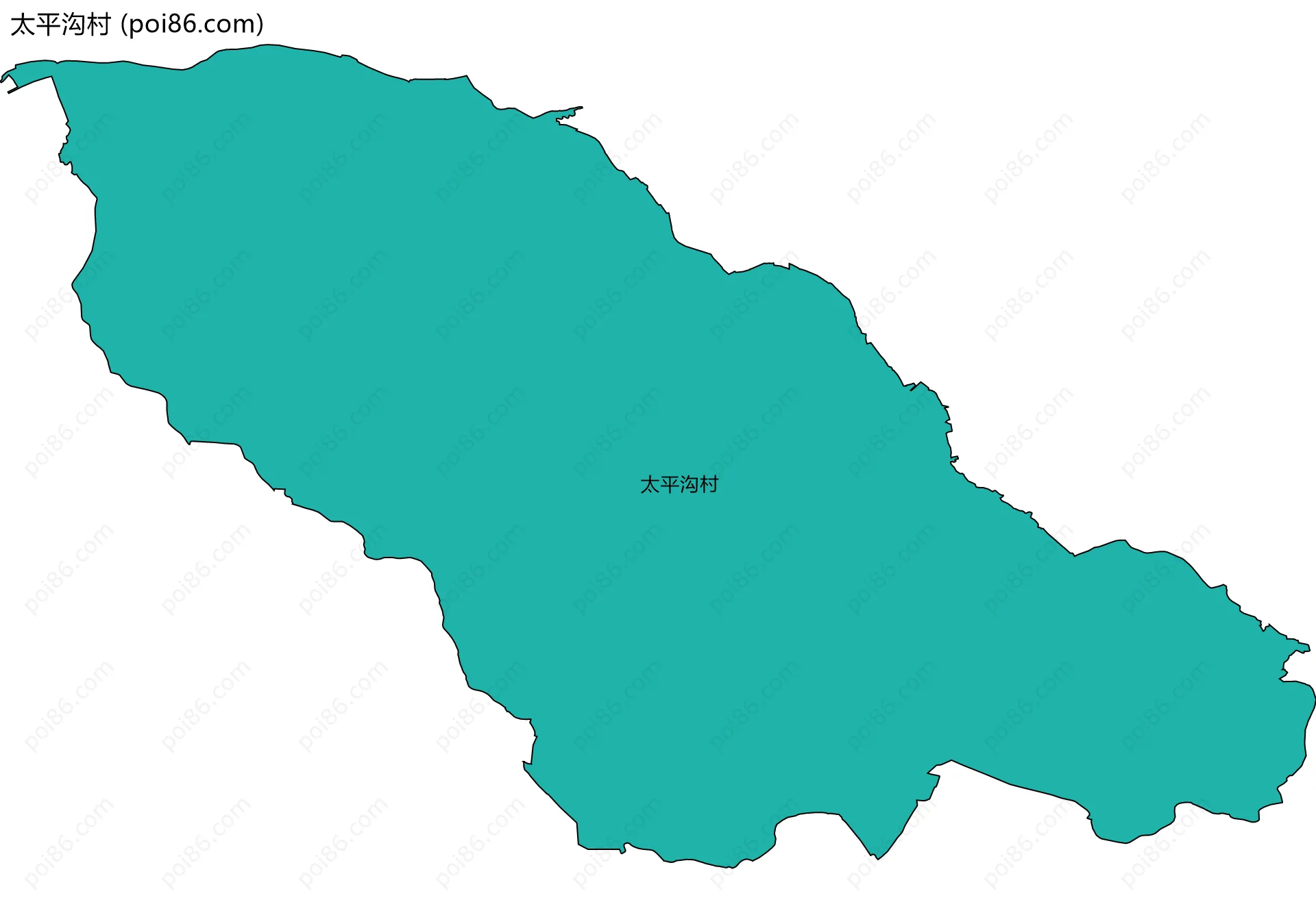 太平沟村边界地图