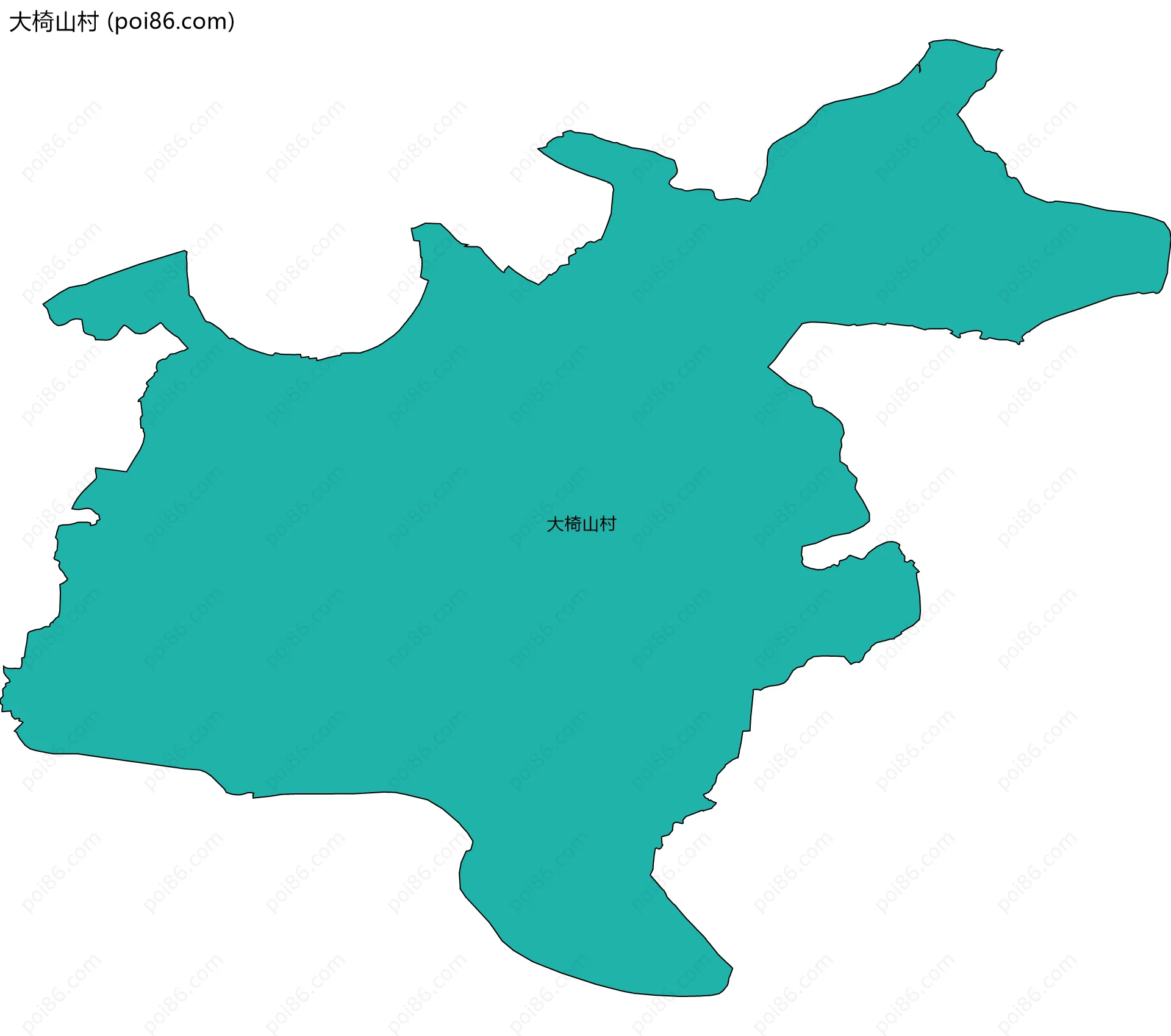 大椅山村边界地图