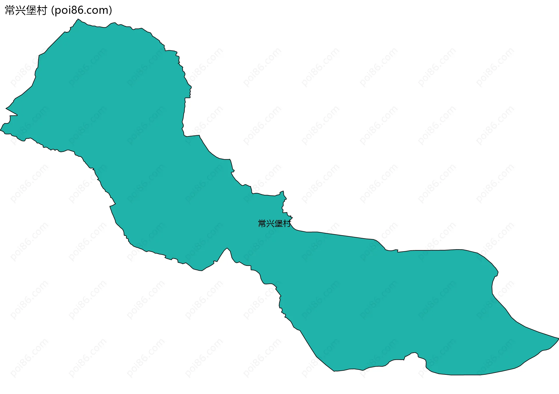 常兴堡村边界地图