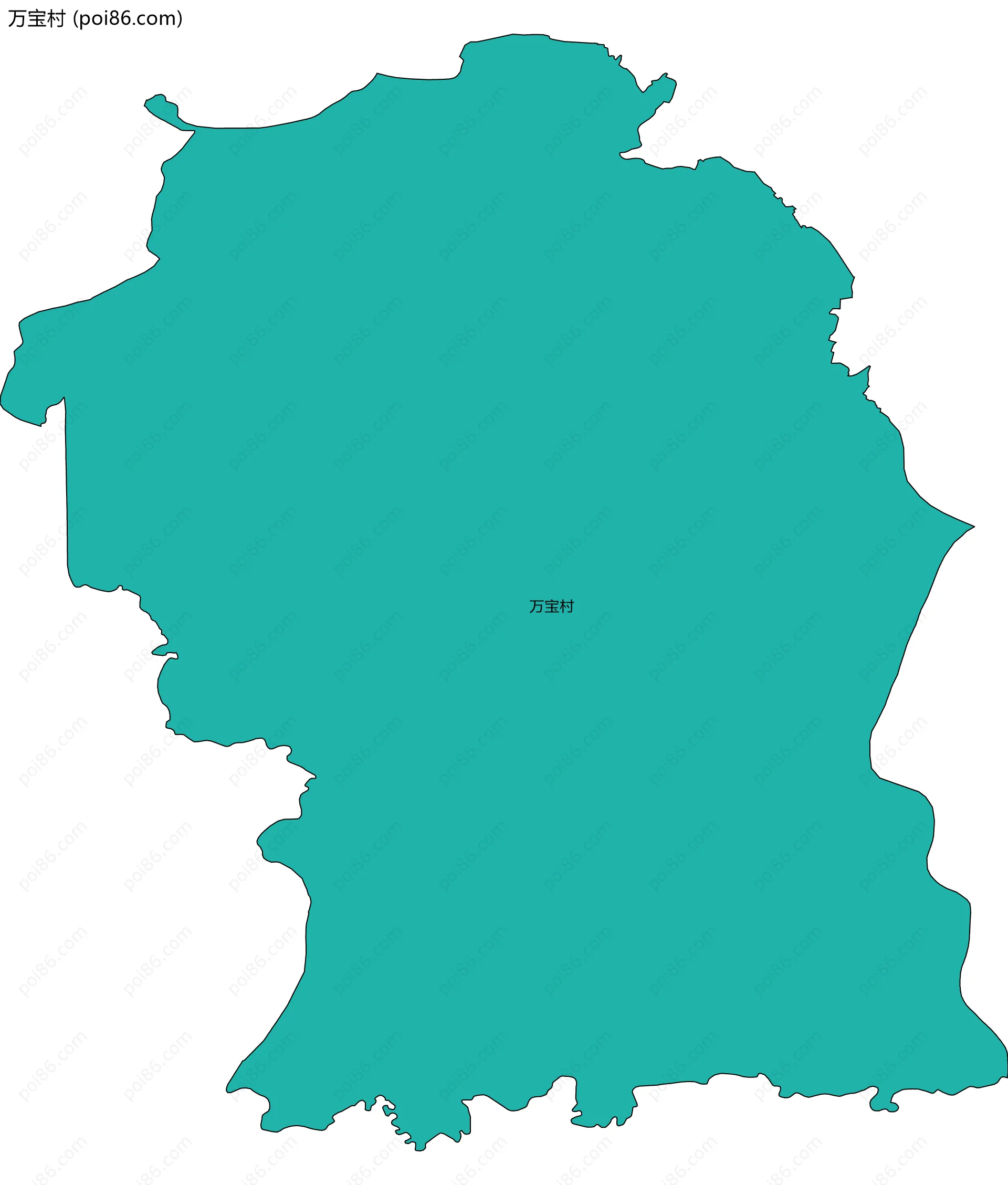 万宝村边界地图