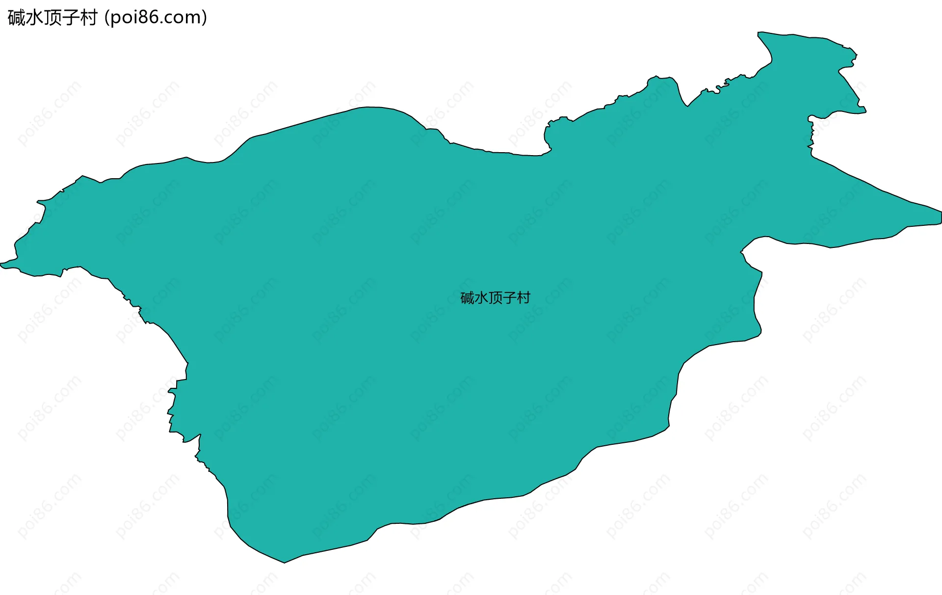 碱水顶子村边界地图