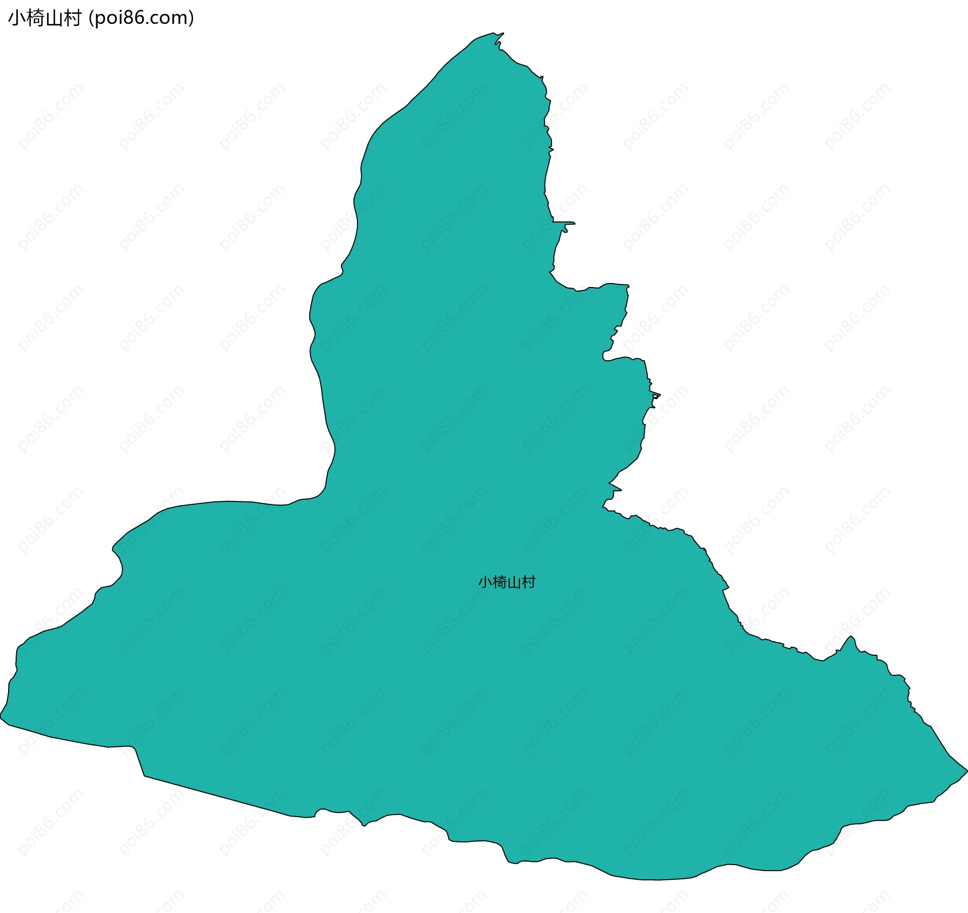 小椅山村边界地图