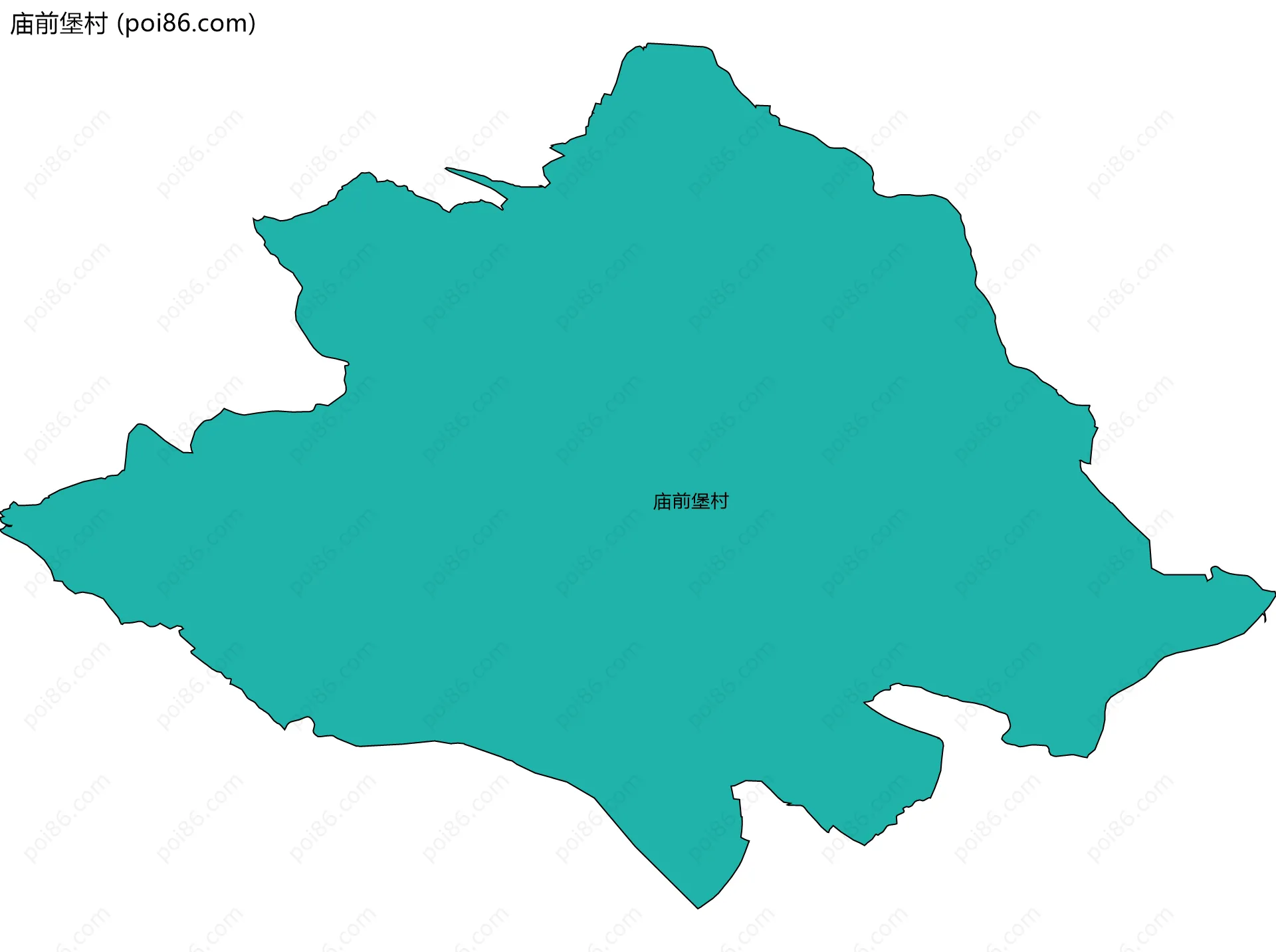 庙前堡村边界地图