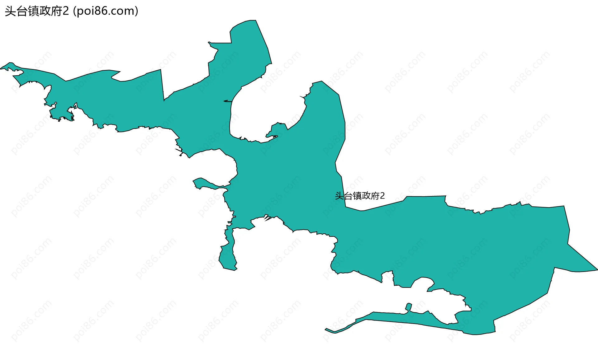 头台镇政府2边界地图