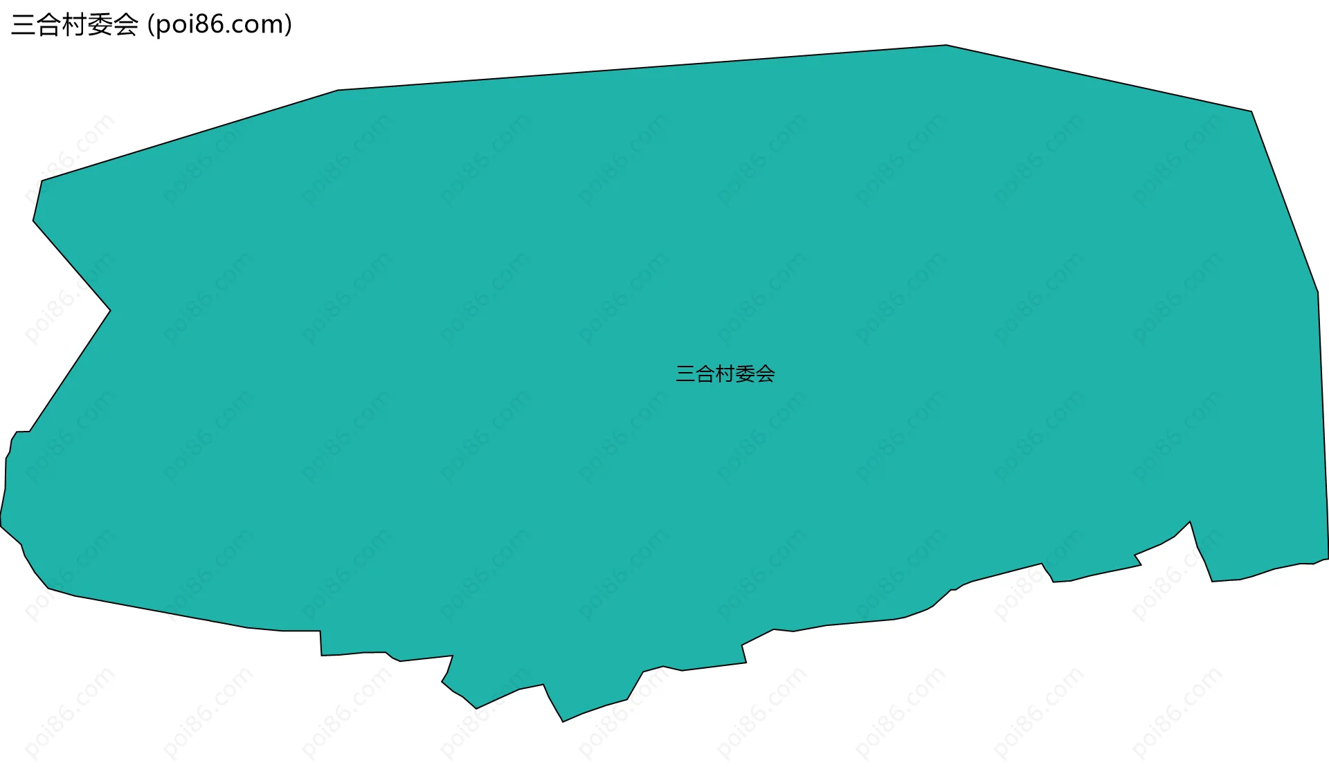 三合村委会边界地图