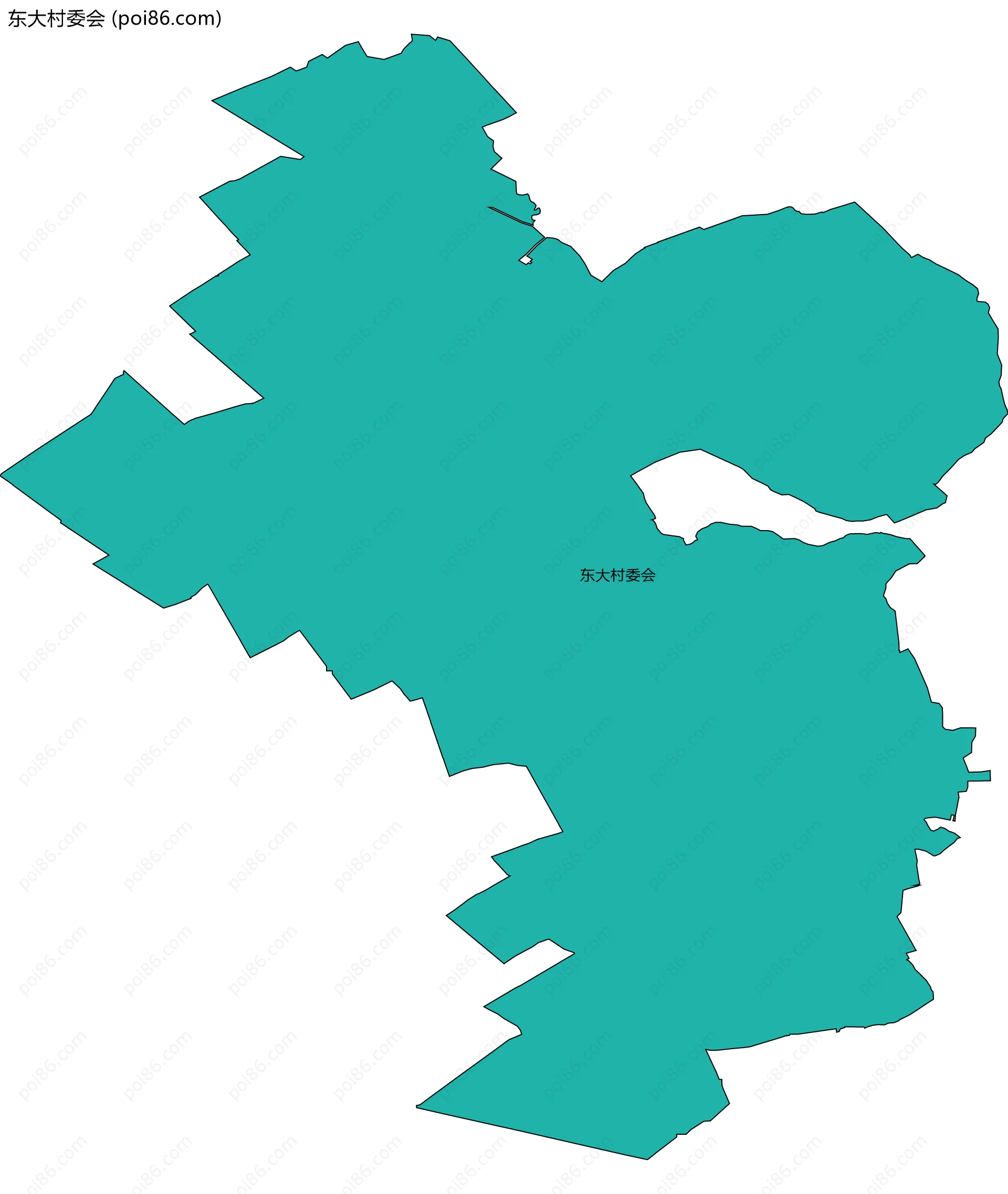 东大村委会边界地图