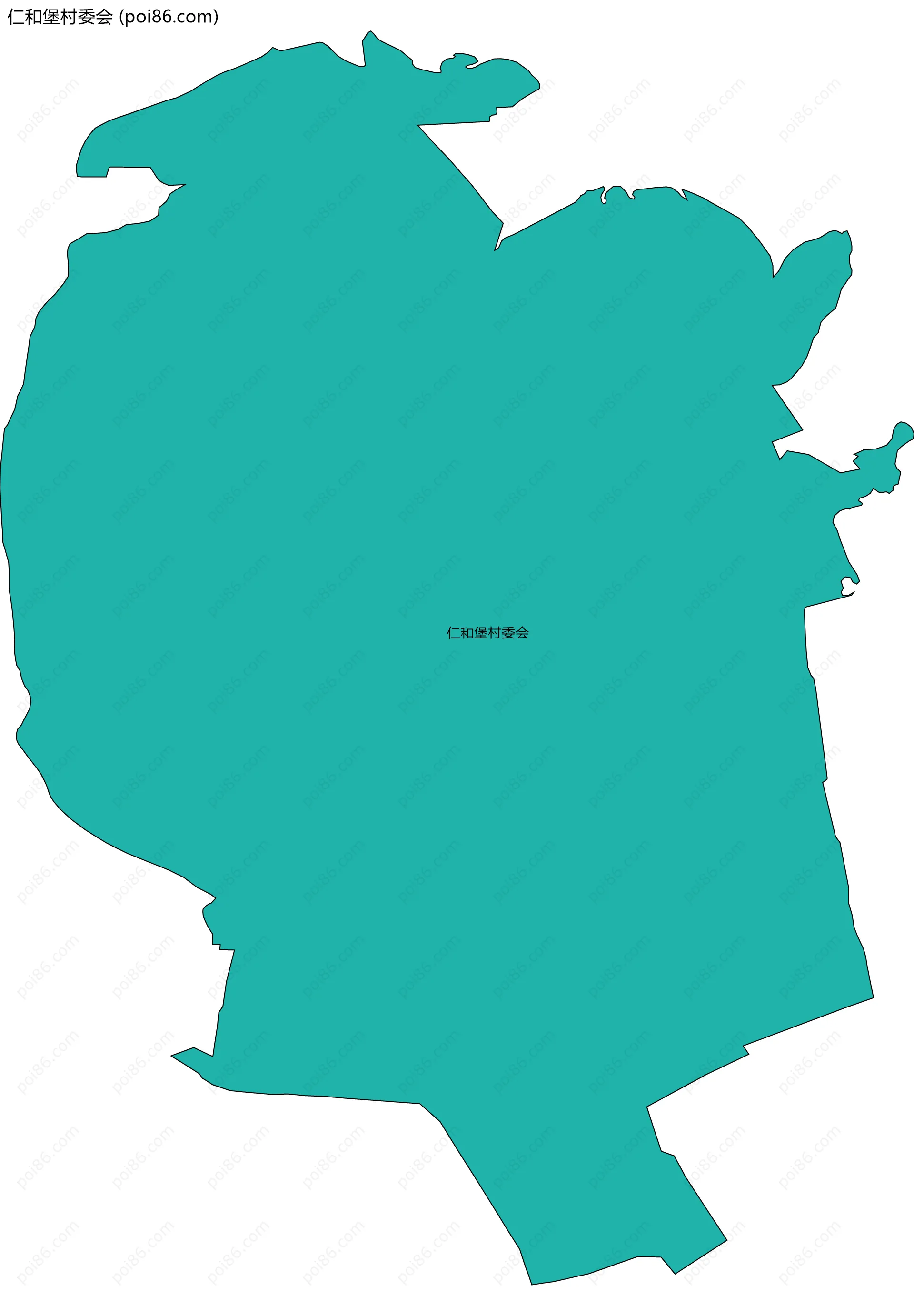 仁和堡村委会边界地图