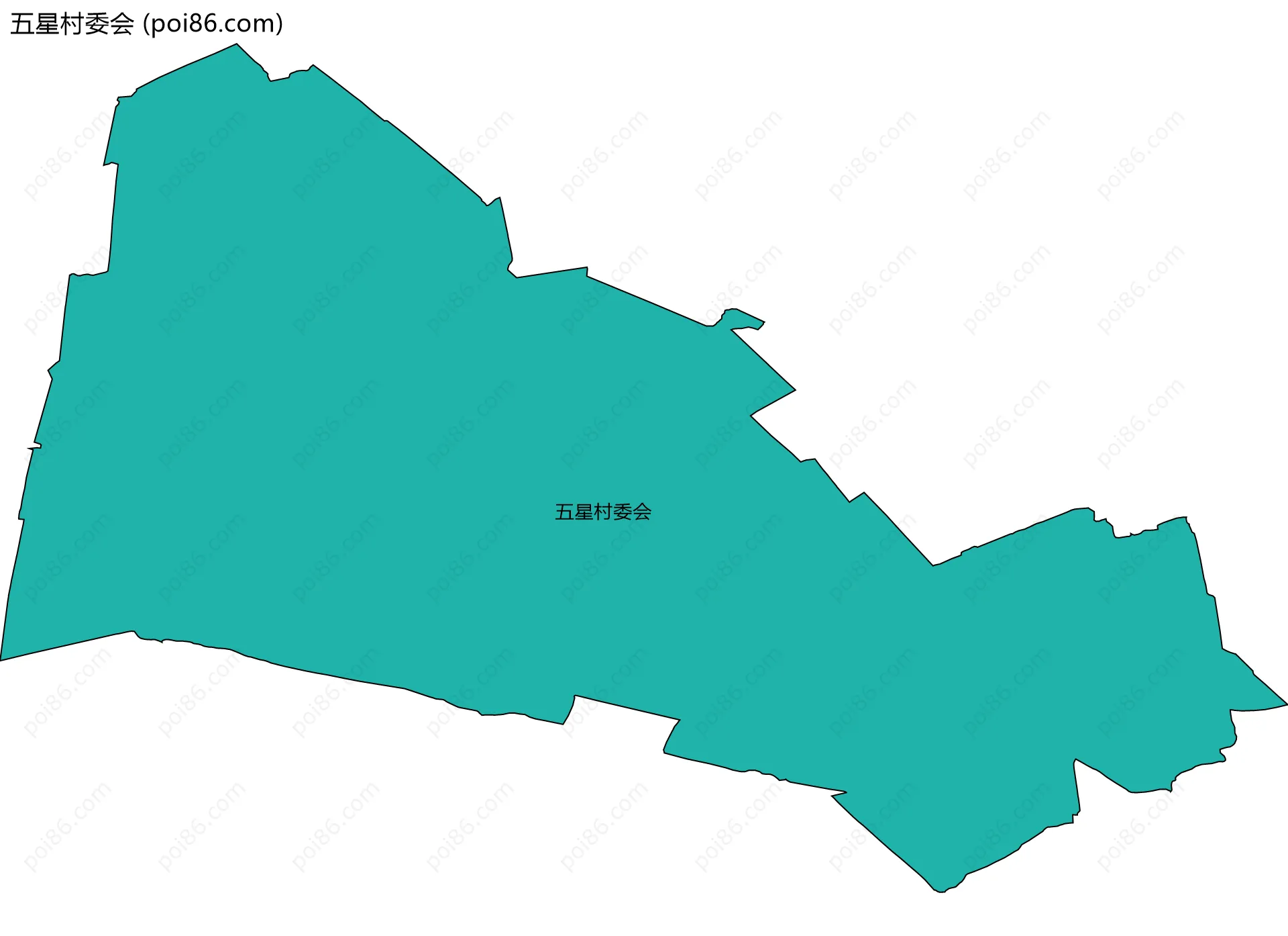 五星村委会边界地图