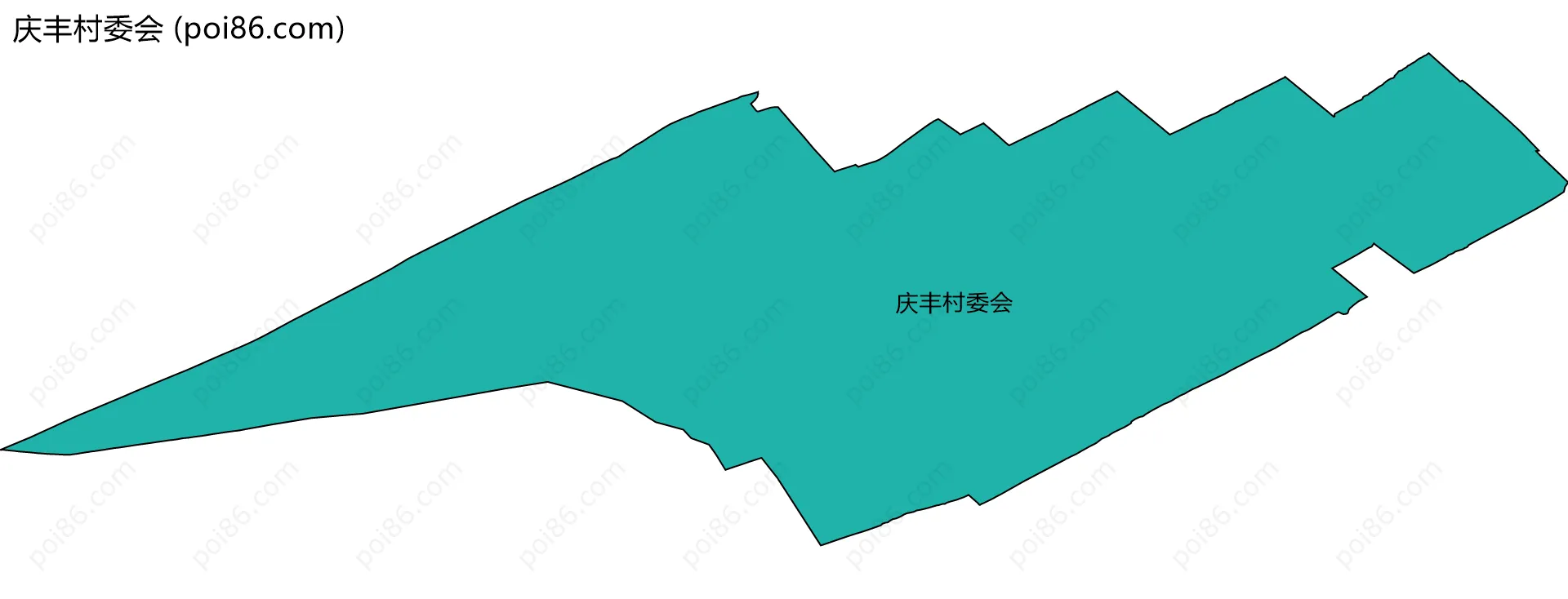 庆丰村委会边界地图
