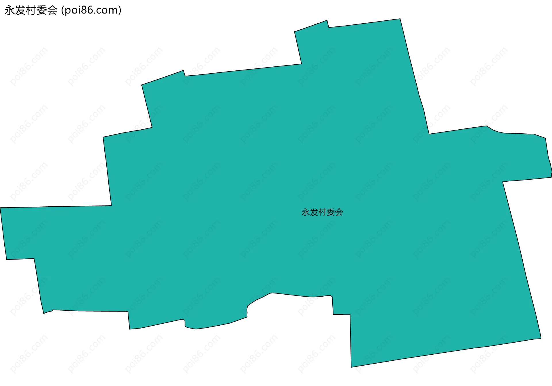 永发村委会边界地图