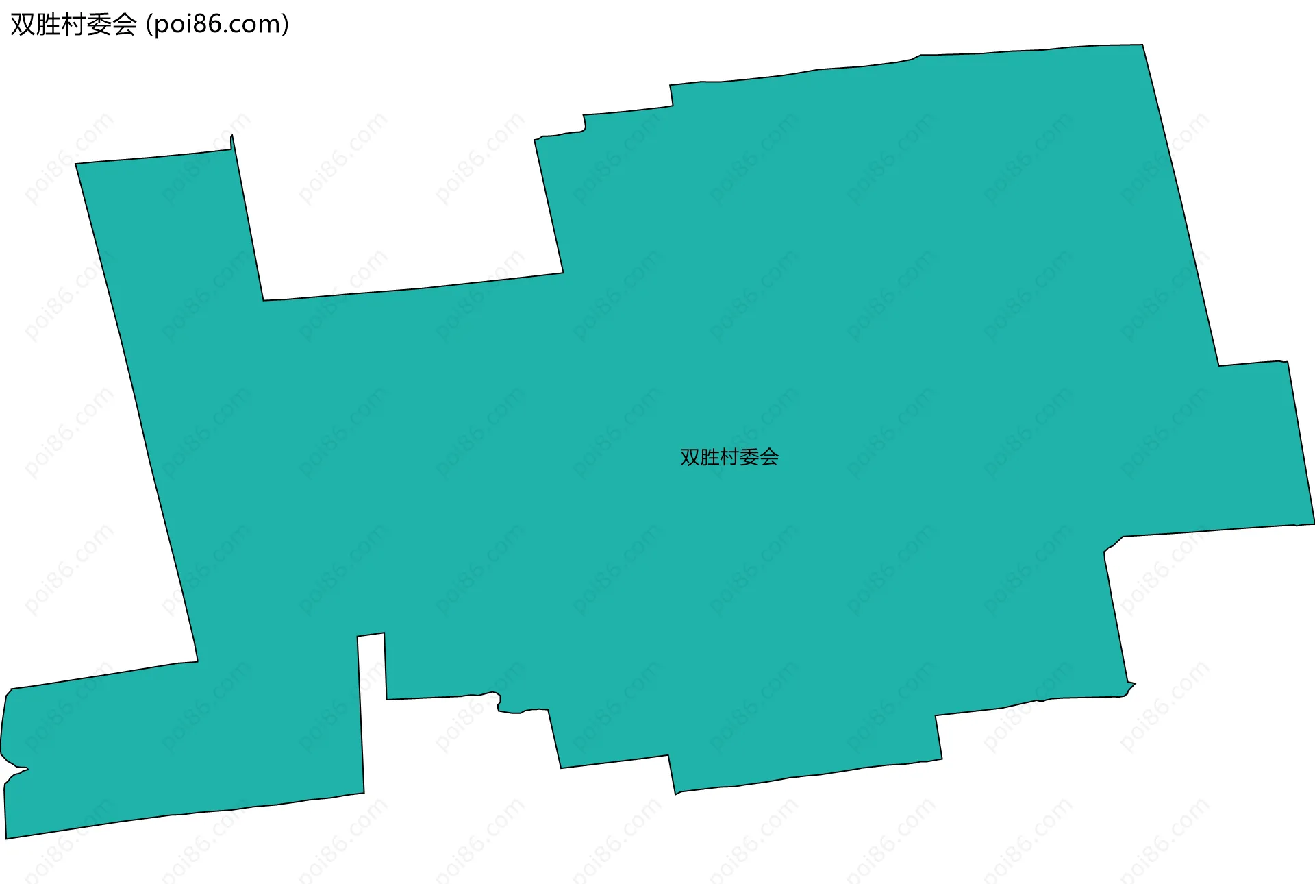 双胜村委会边界地图