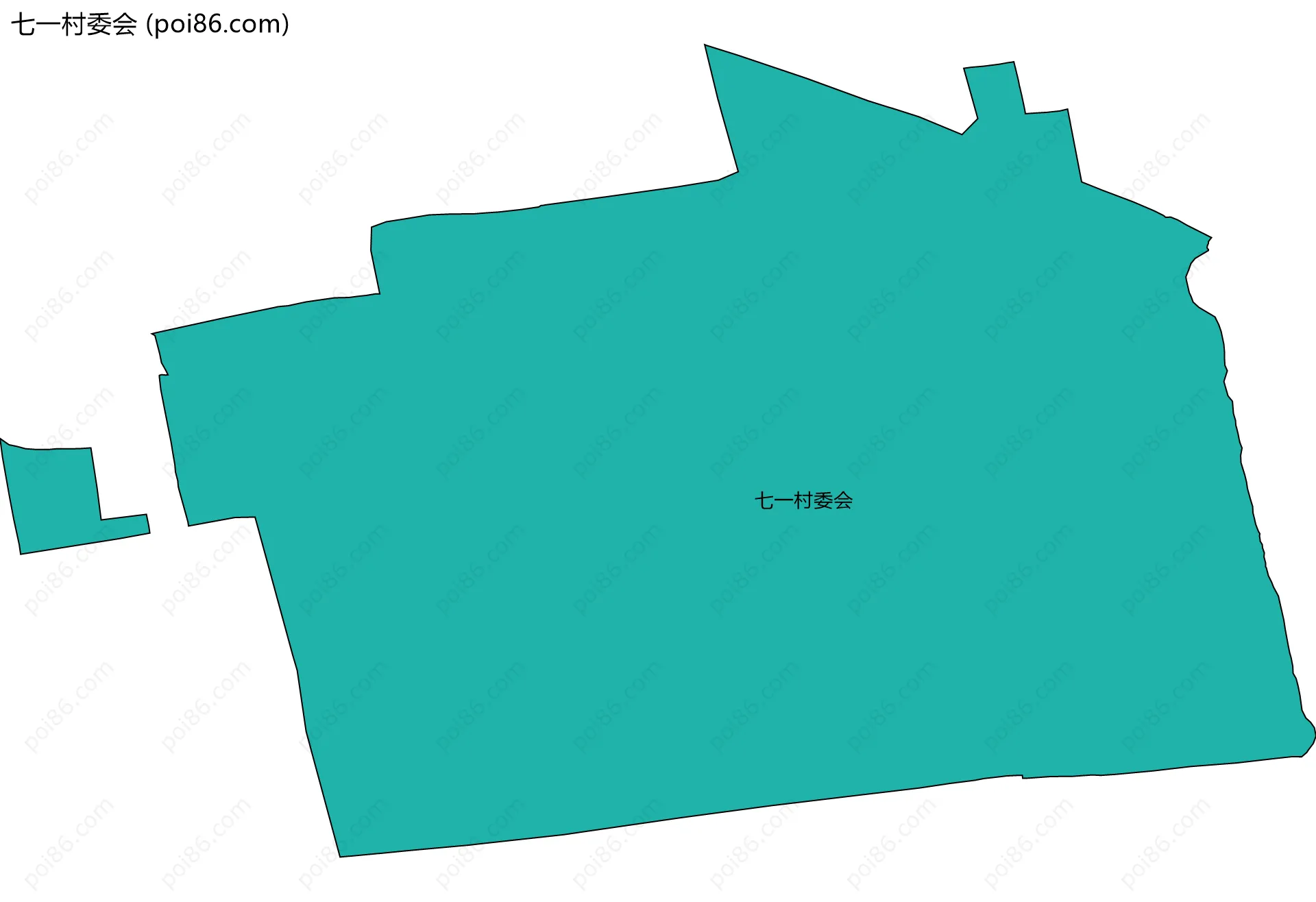 七一村委会边界地图