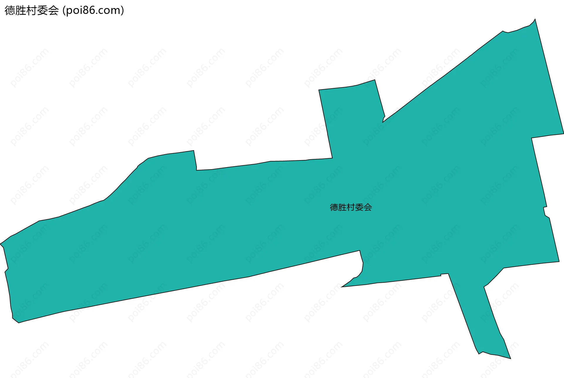 德胜村委会边界地图