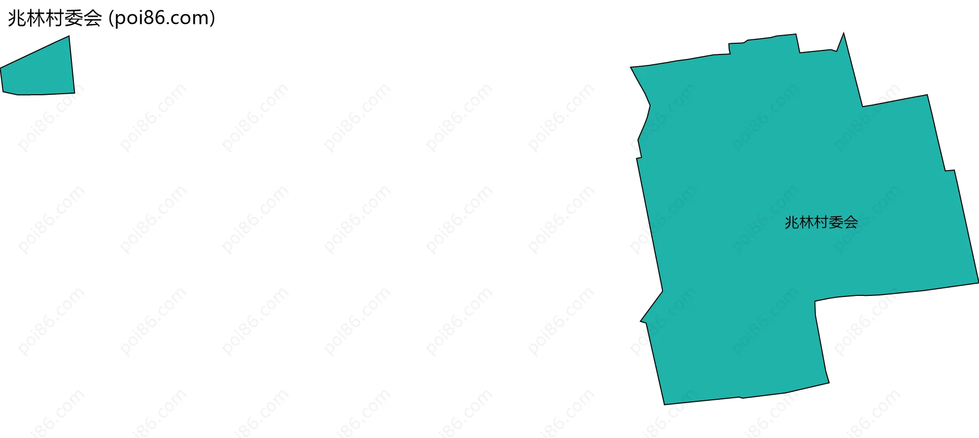 兆林村委会边界地图