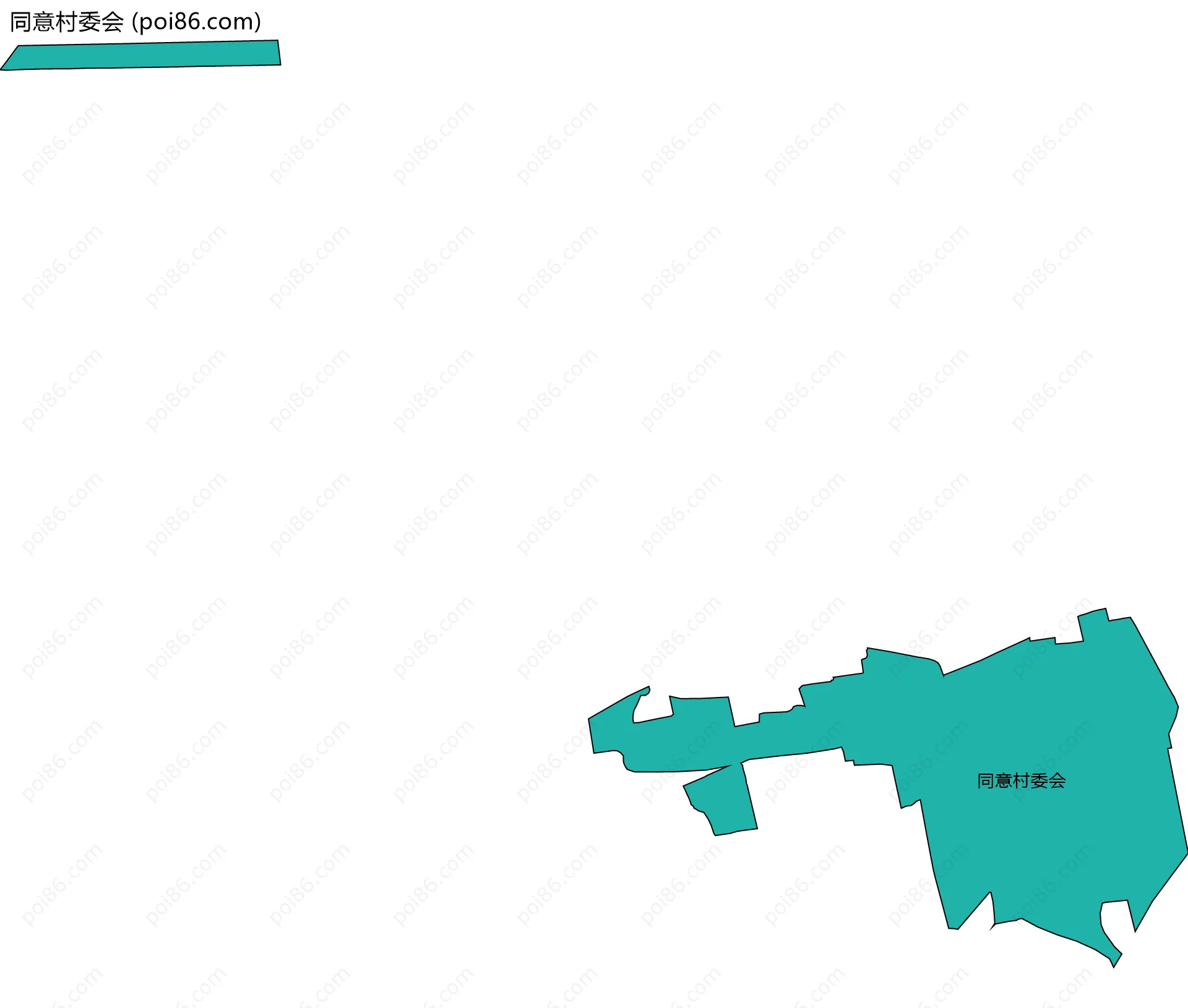 同意村委会边界地图