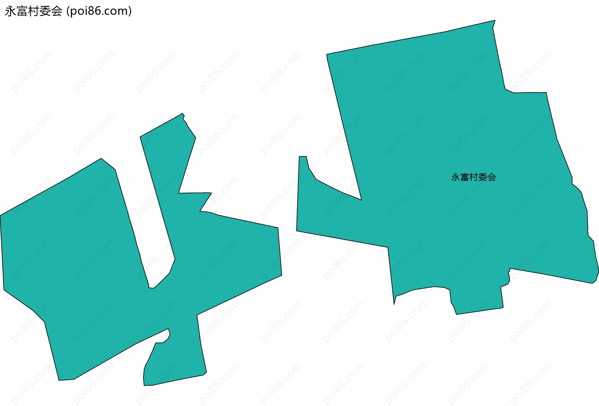 永富村委会边界地图