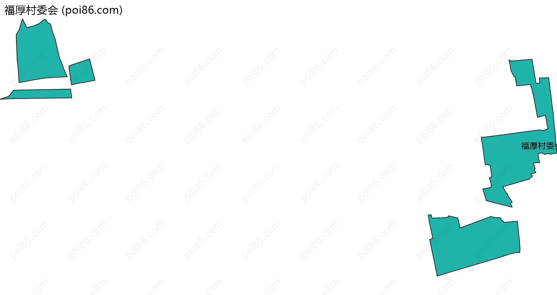 福厚村委会边界地图