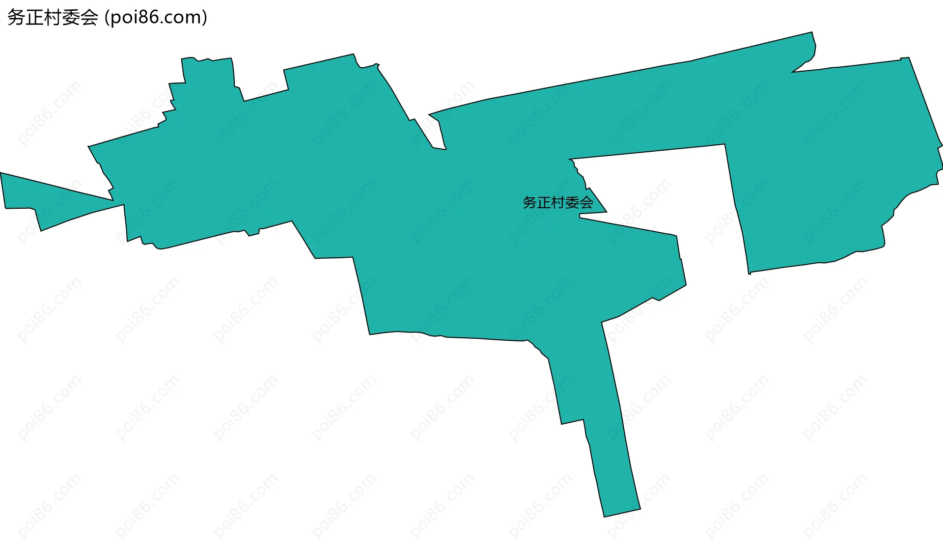 务正村委会边界地图