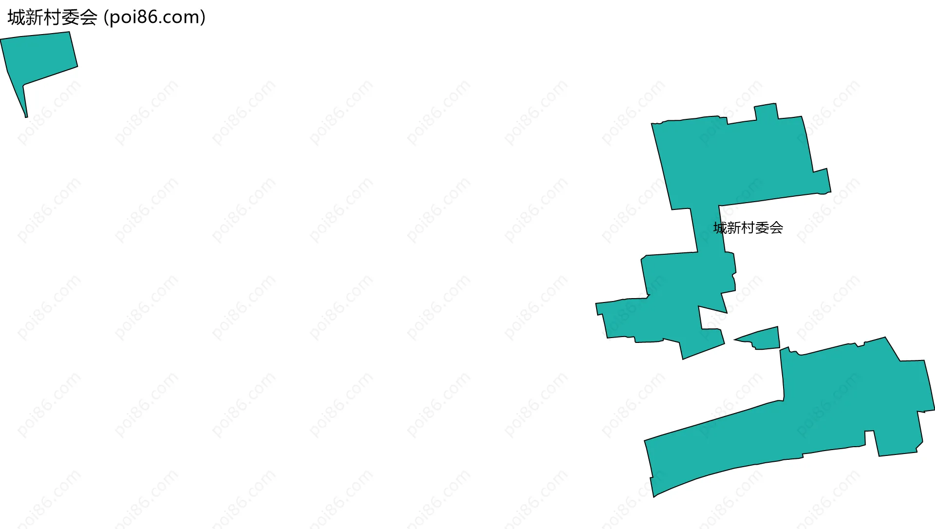 城新村委会边界地图
