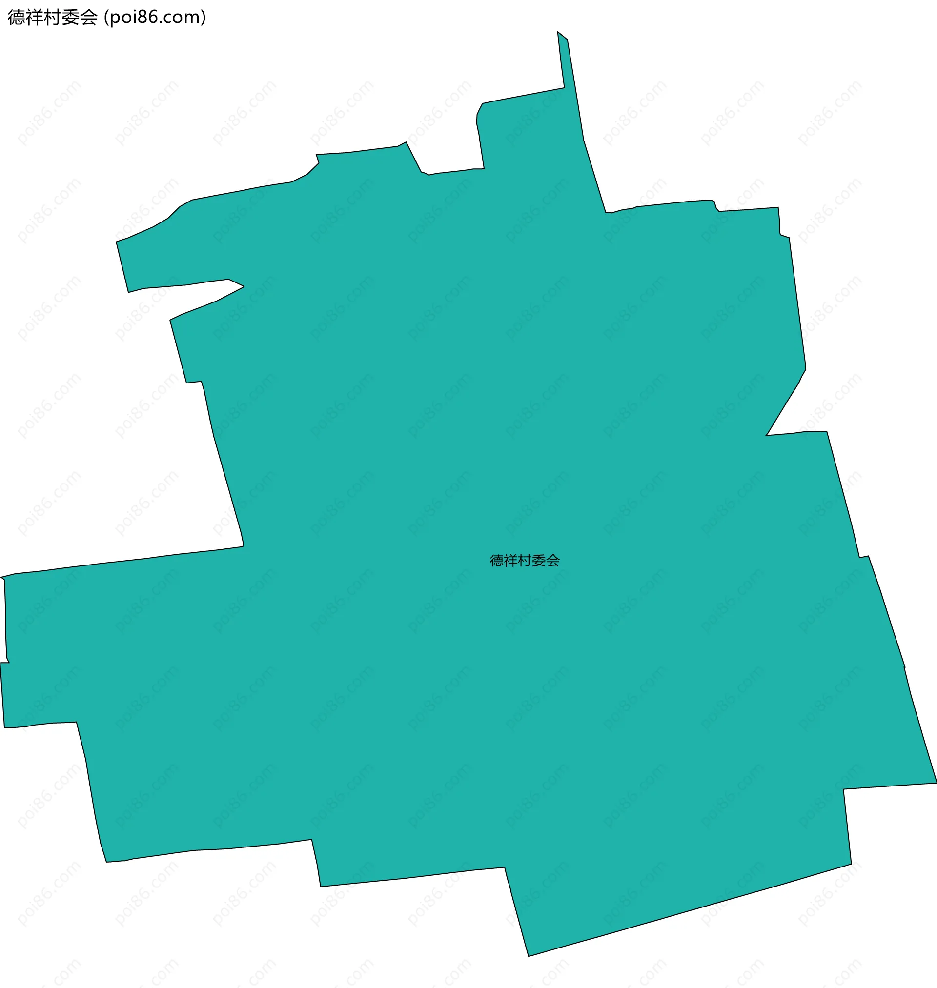 德祥村委会边界地图