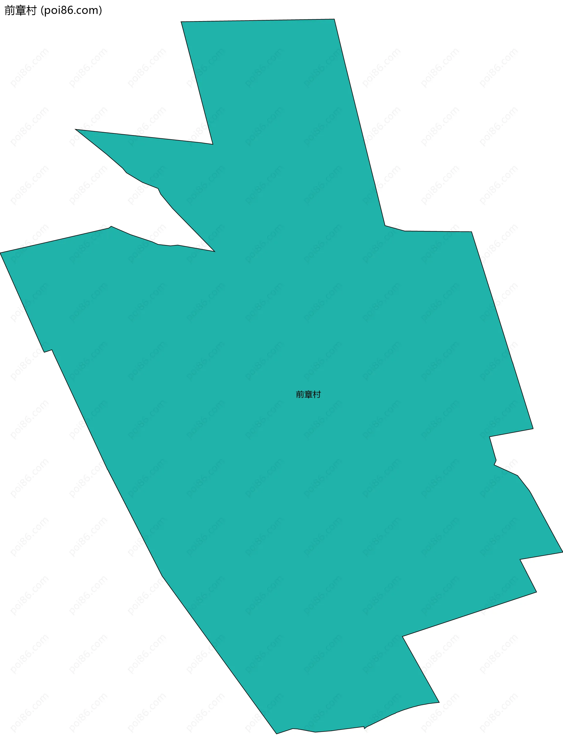 前章村边界地图