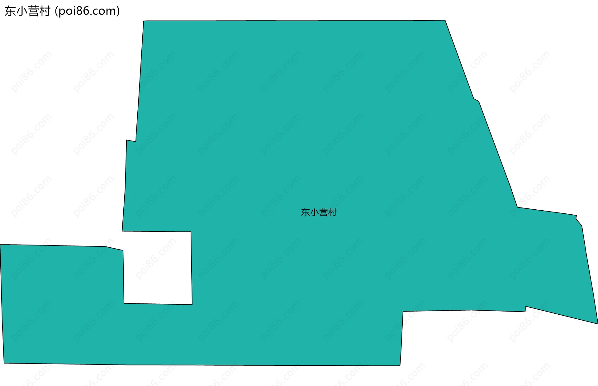 东小营村边界地图