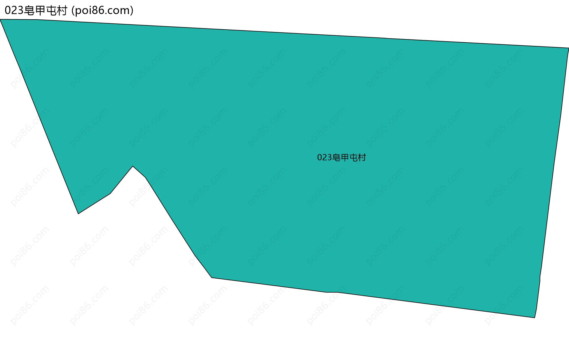023皂甲屯村边界地图