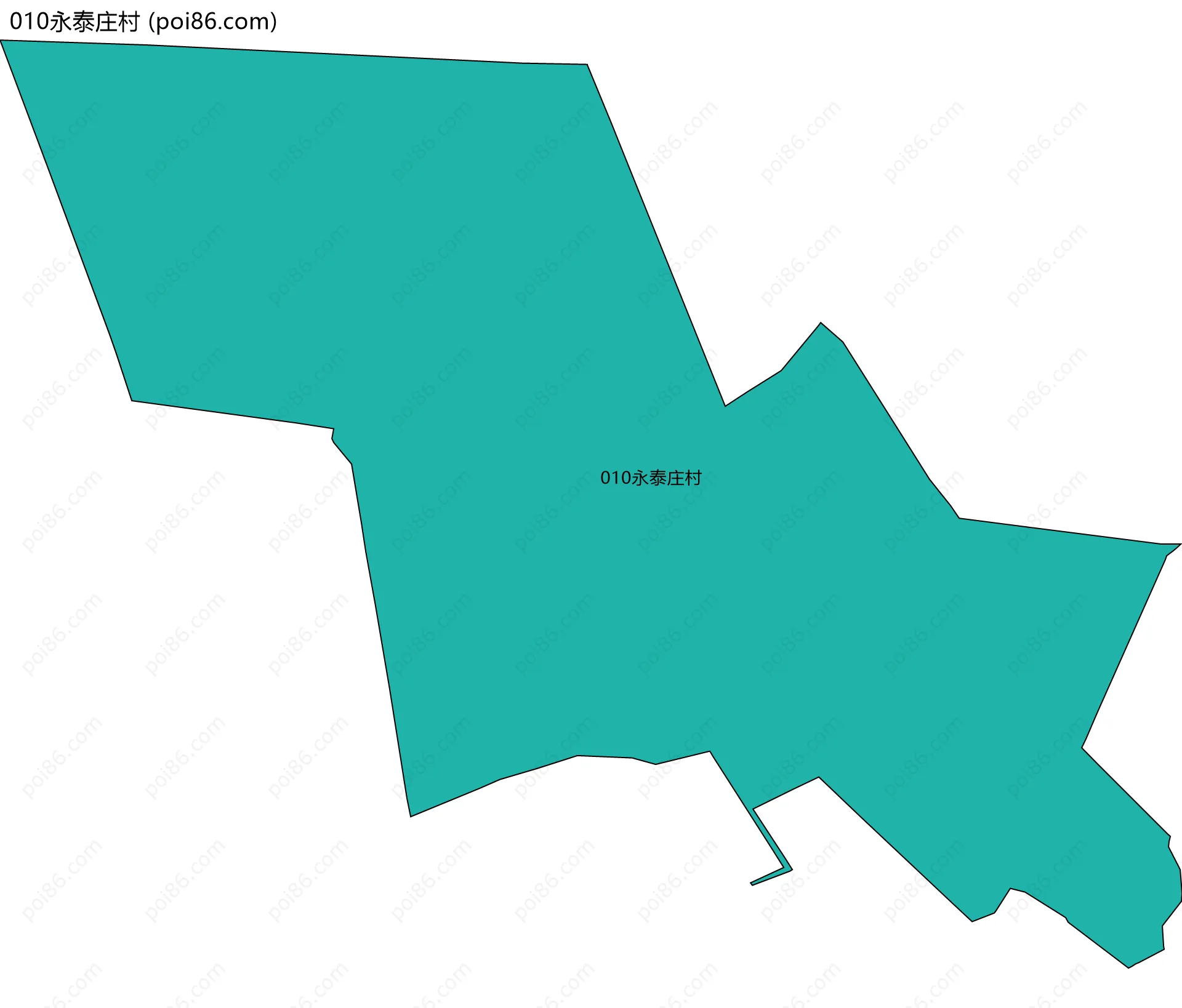 010永泰庄村边界地图