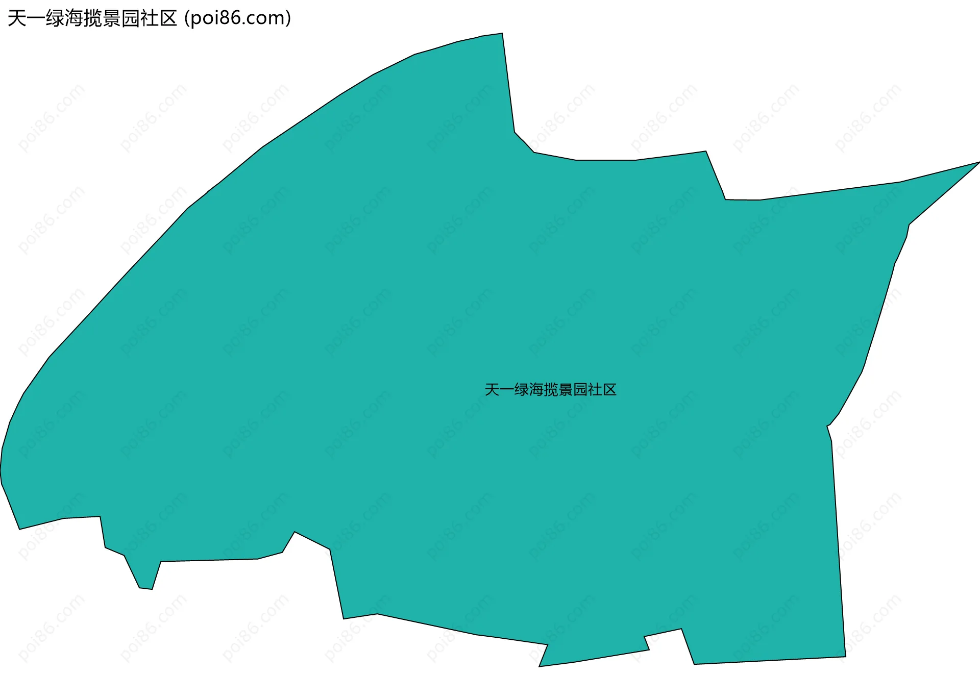 天一绿海揽景园社区边界地图