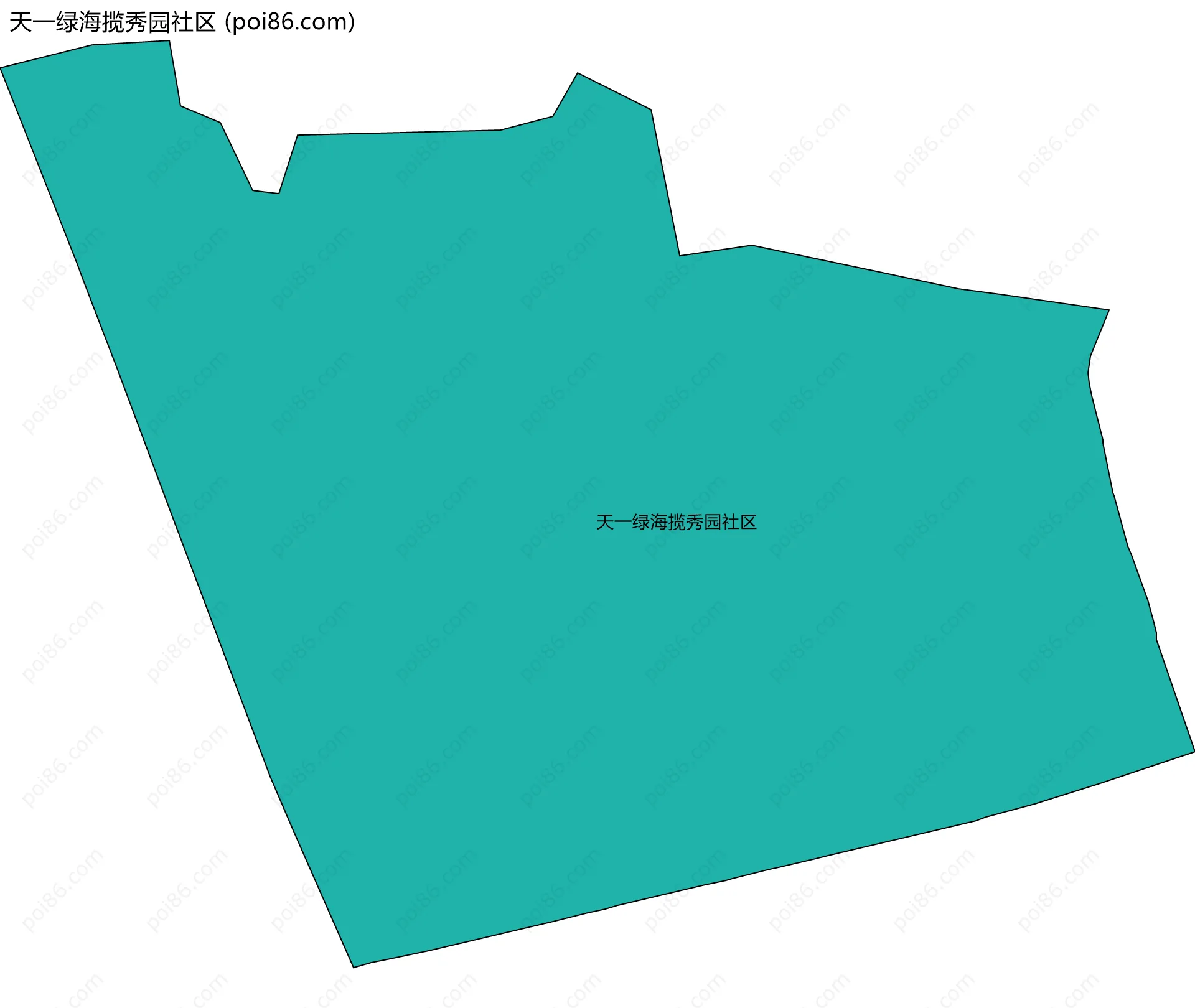 天一绿海揽秀园社区边界地图