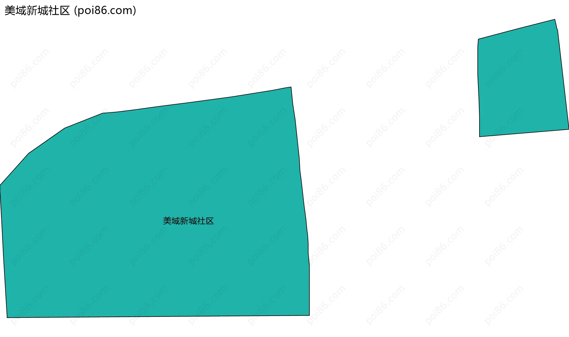 美域新城社区边界地图