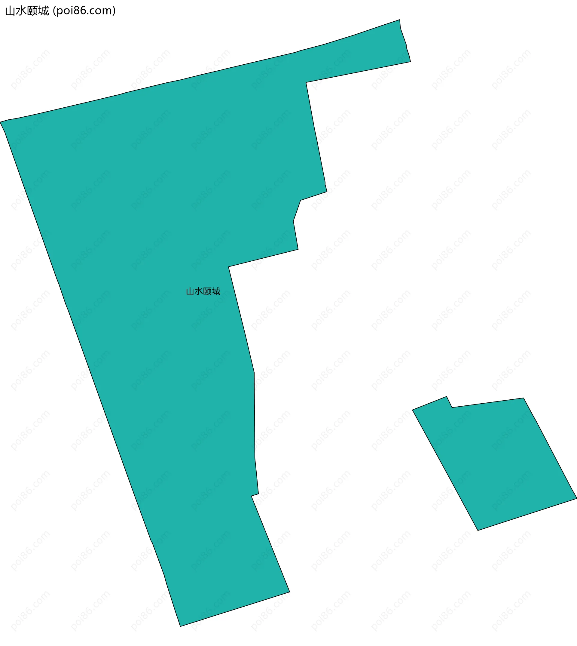 山水颐城边界地图