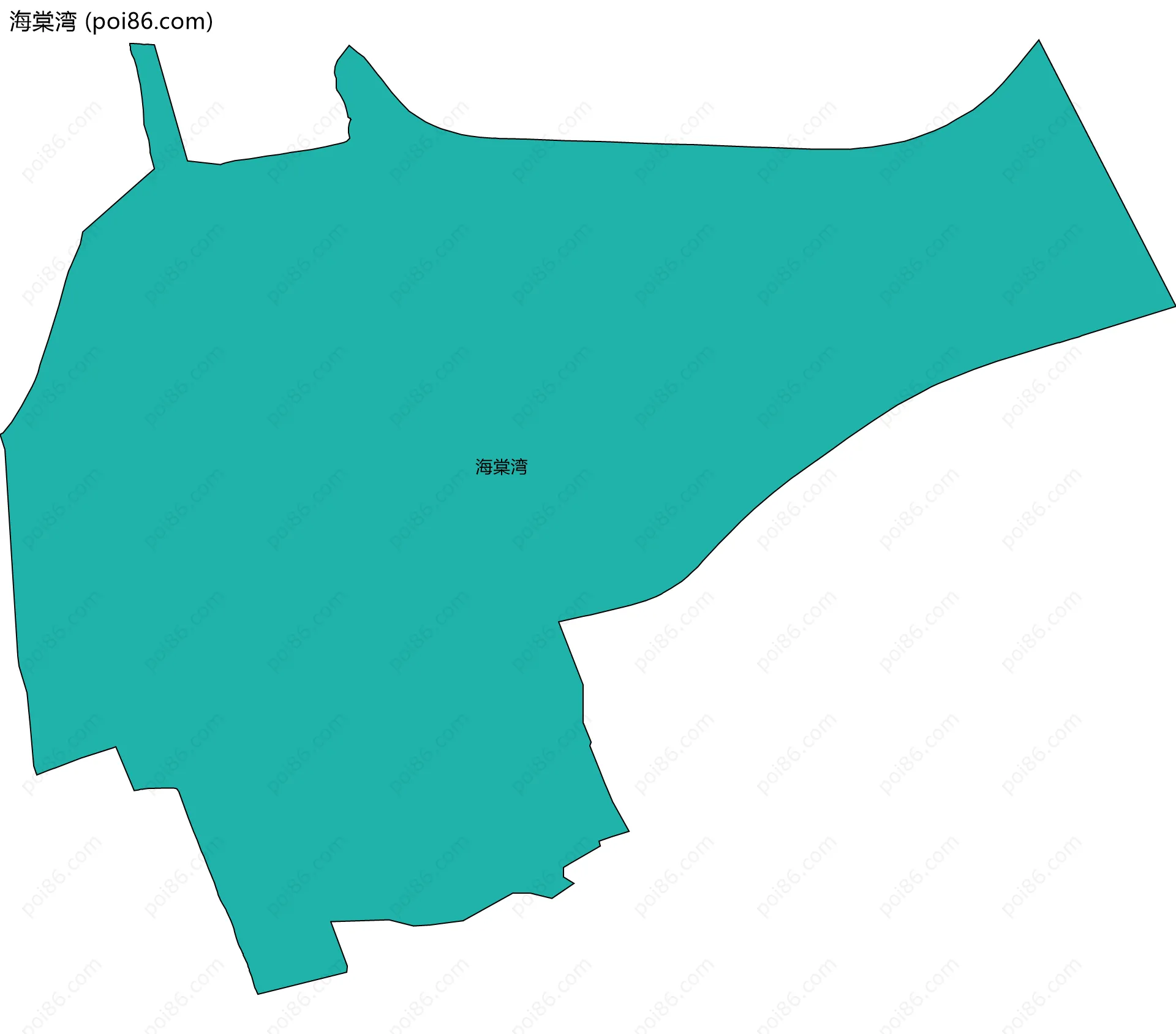 海棠湾边界地图