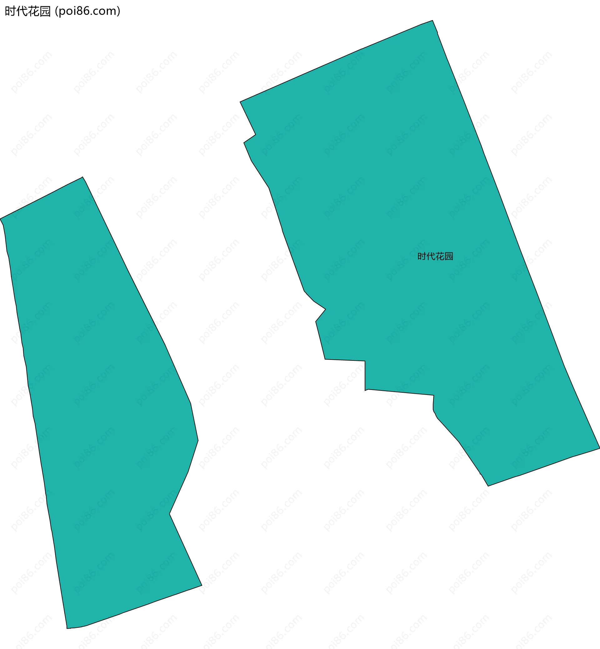 时代花园边界地图