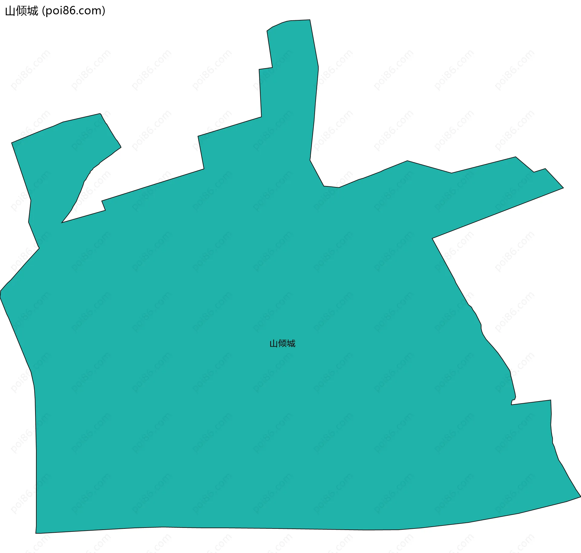 山倾城边界地图