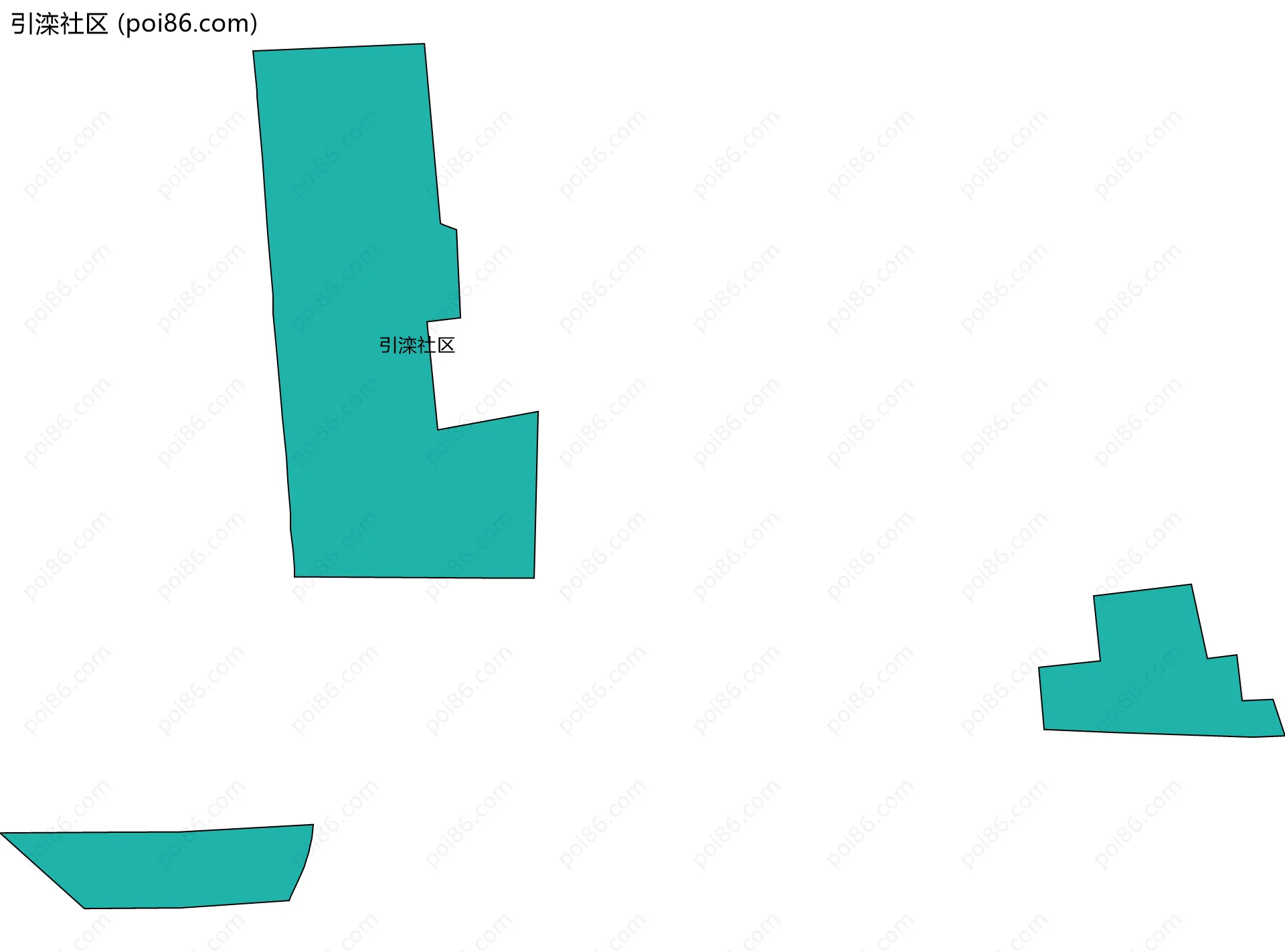 引滦社区边界地图