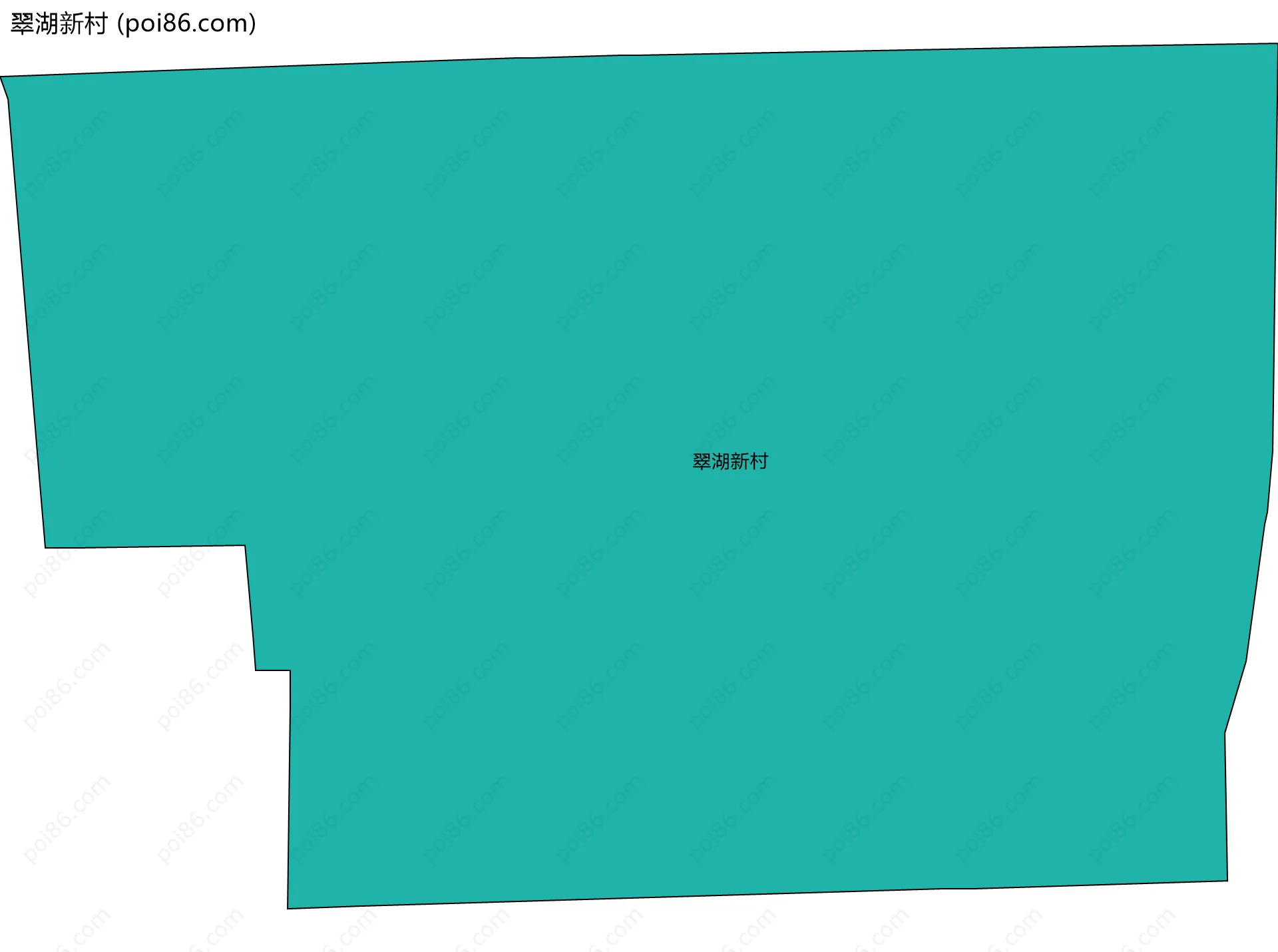 翠湖新村边界地图