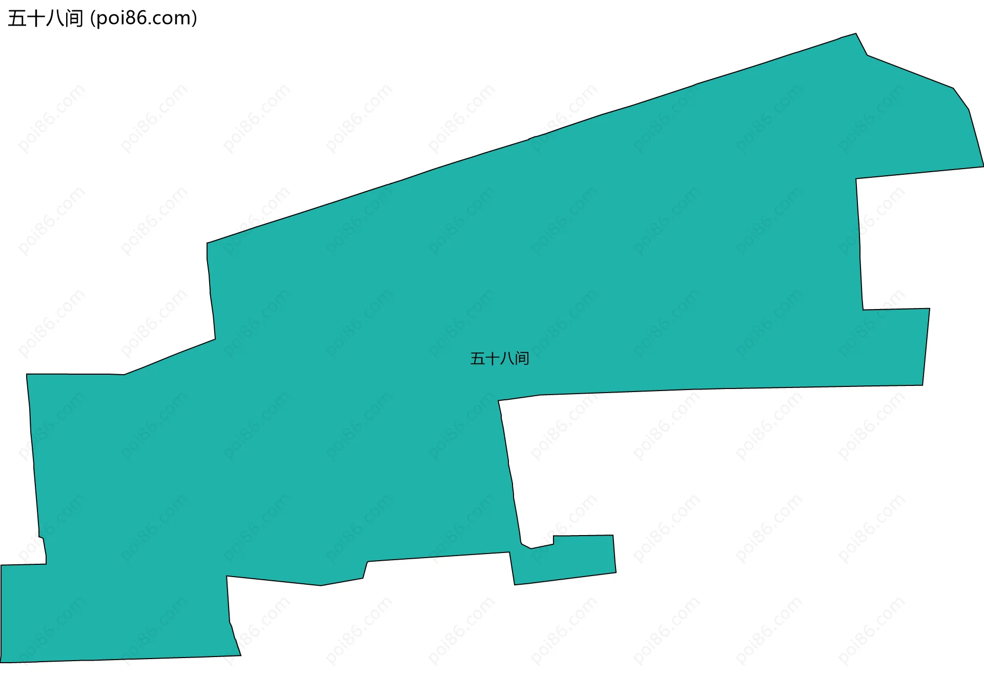 五十八间边界地图