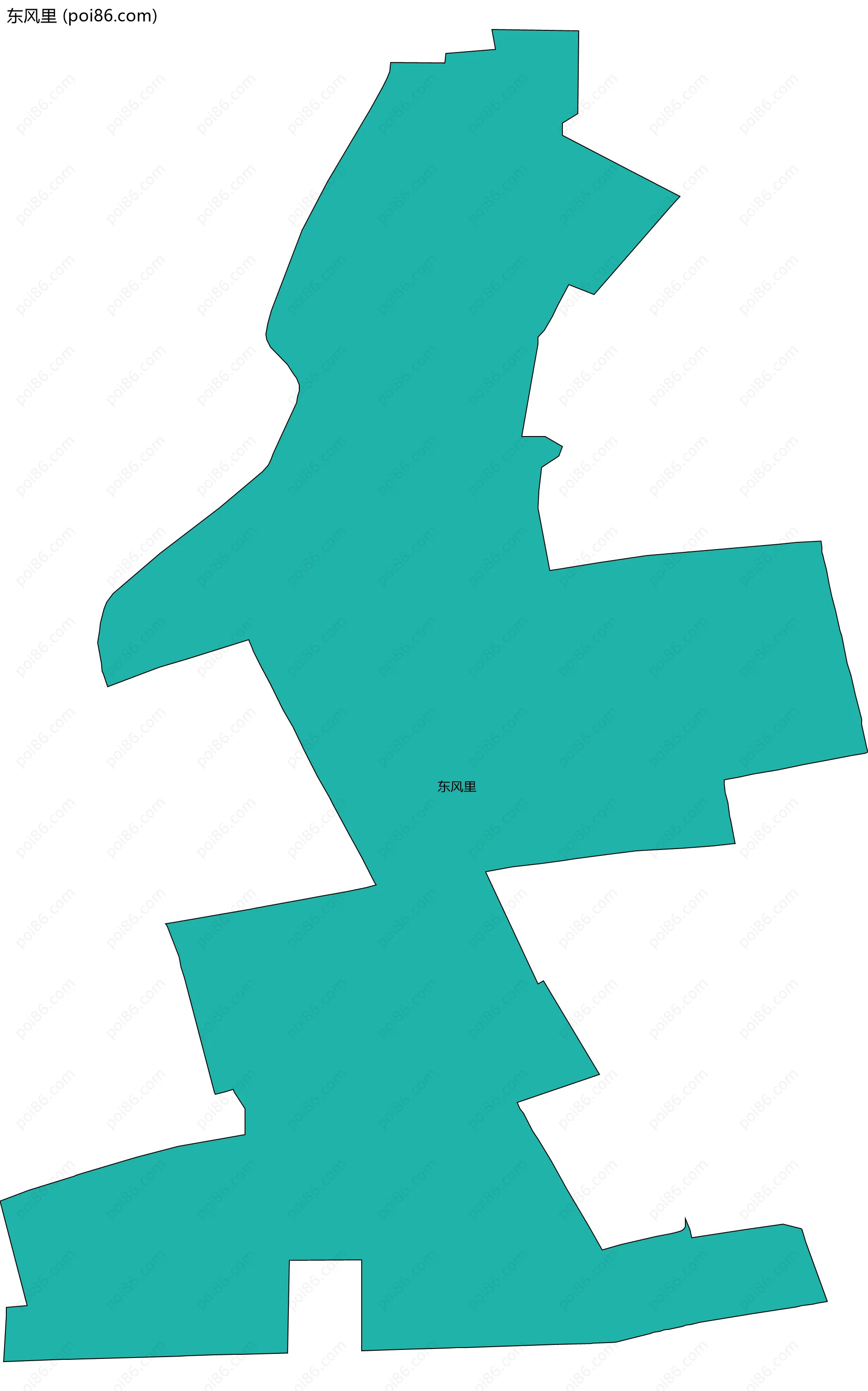 东风里边界地图