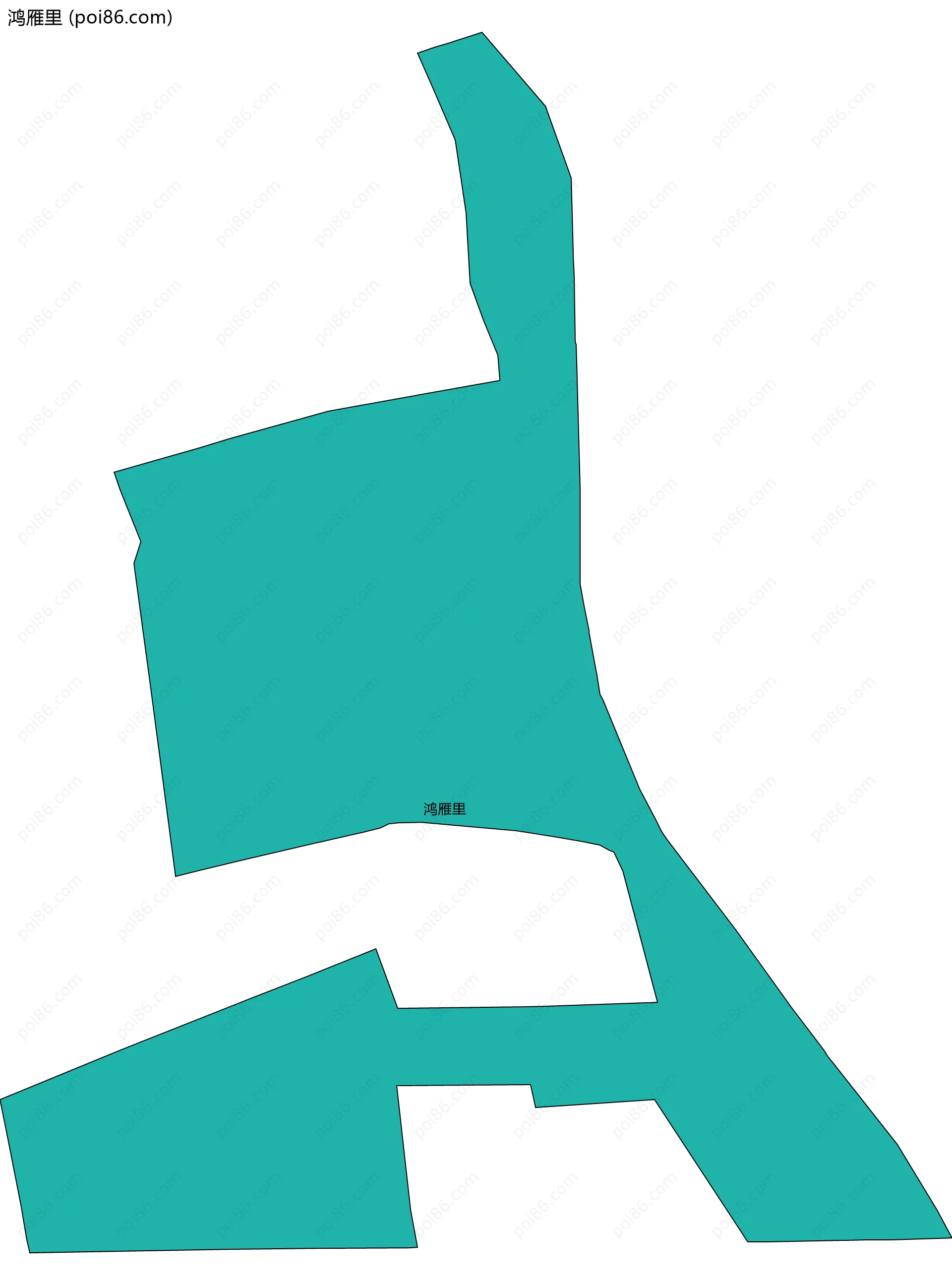 鸿雁里边界地图