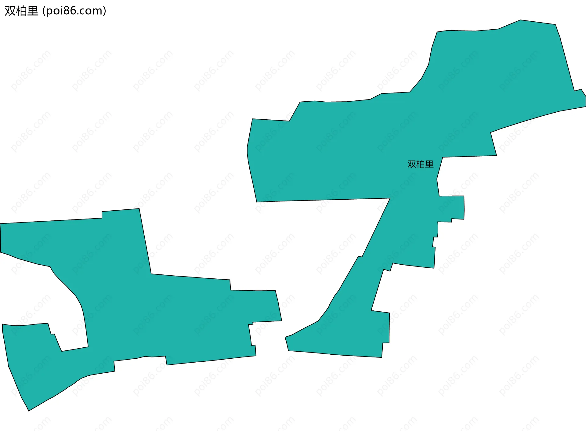 双柏里边界地图