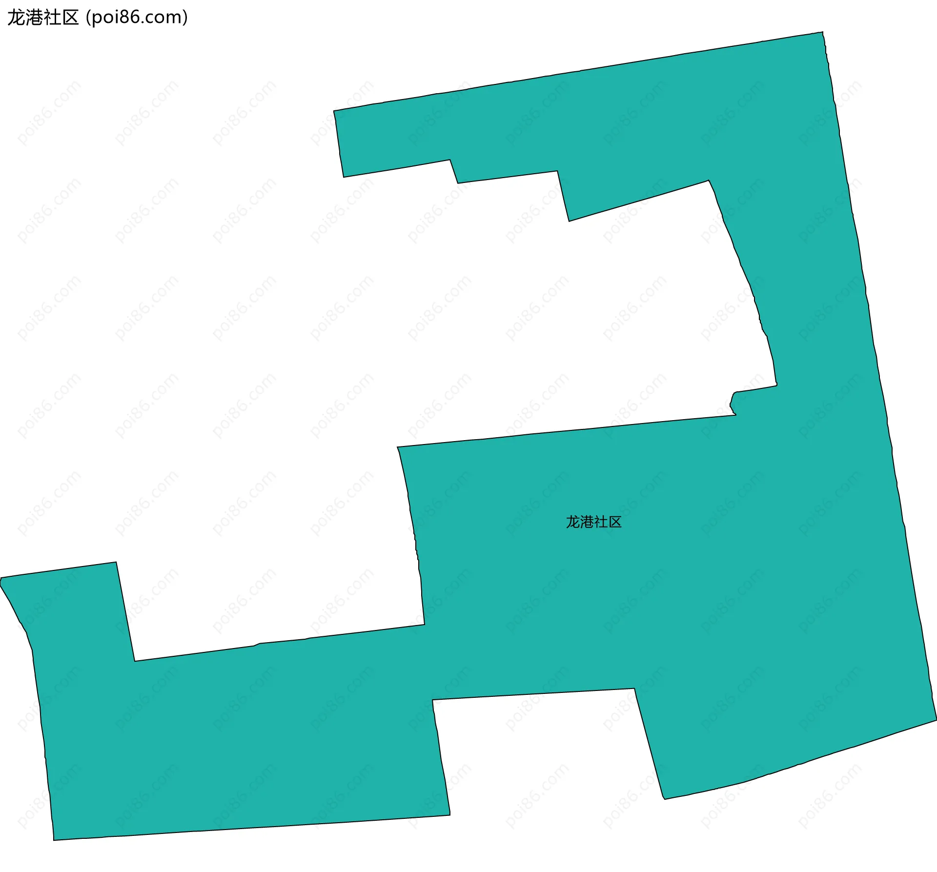 龙港社区边界地图