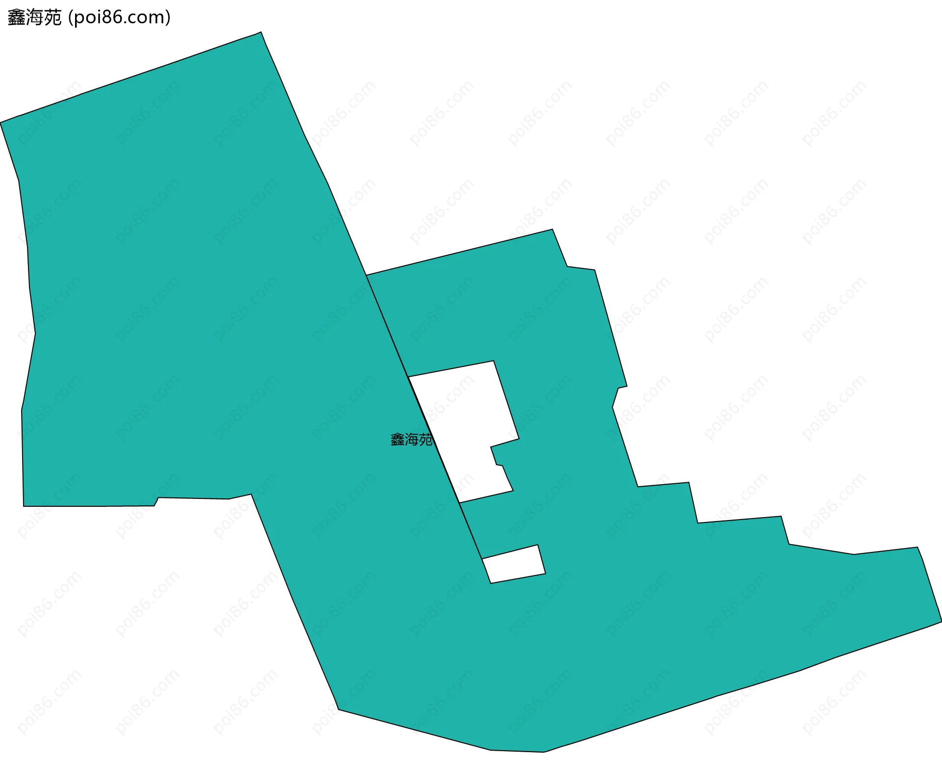 鑫海苑边界地图