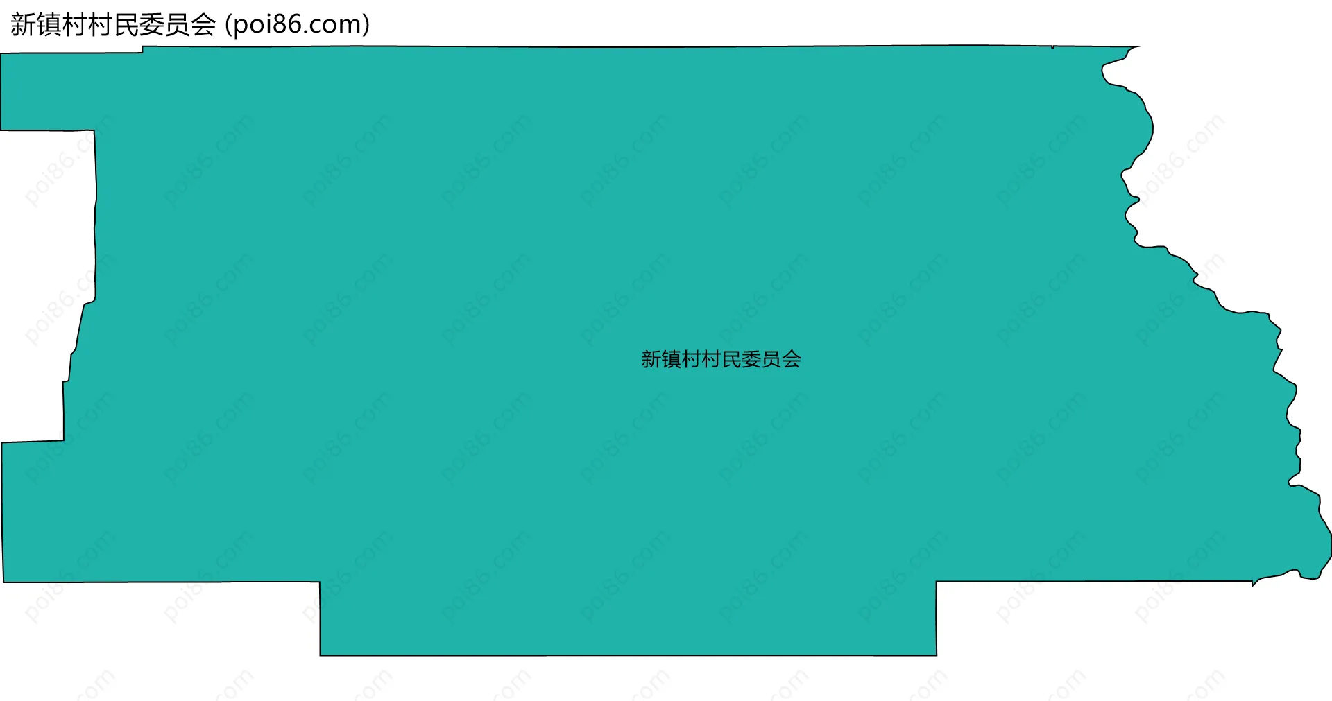 新镇村村民委员会边界地图