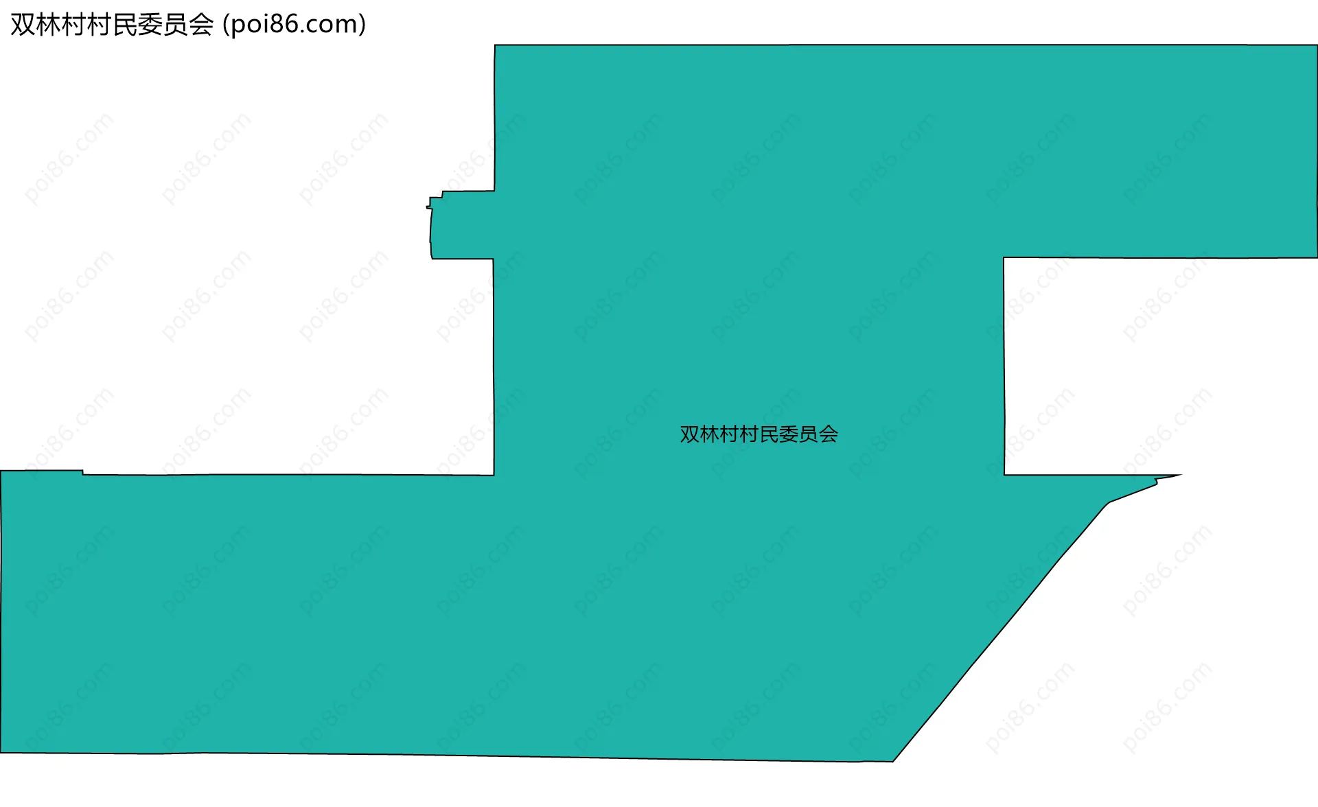 双林村村民委员会边界地图