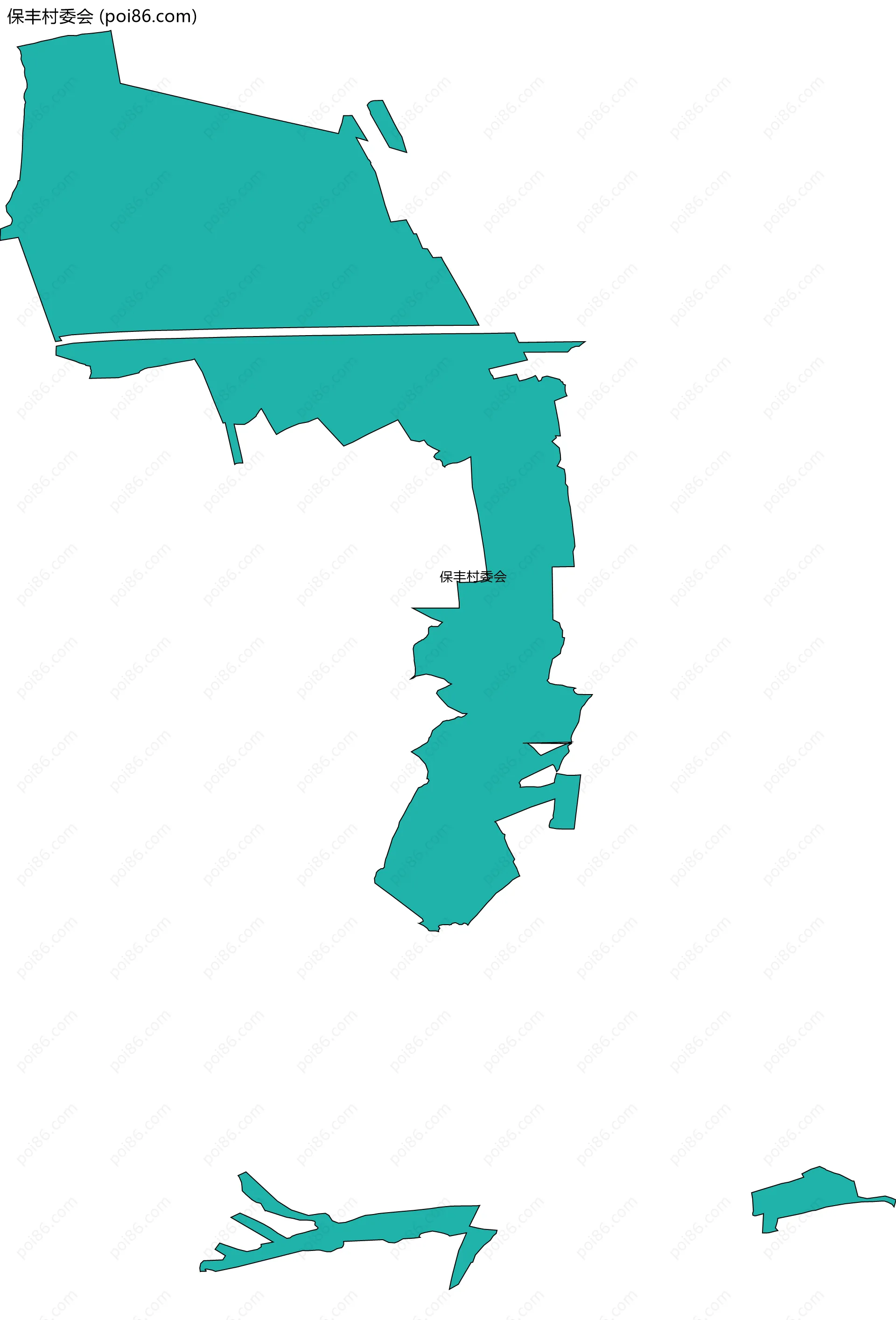 保丰村委会边界地图